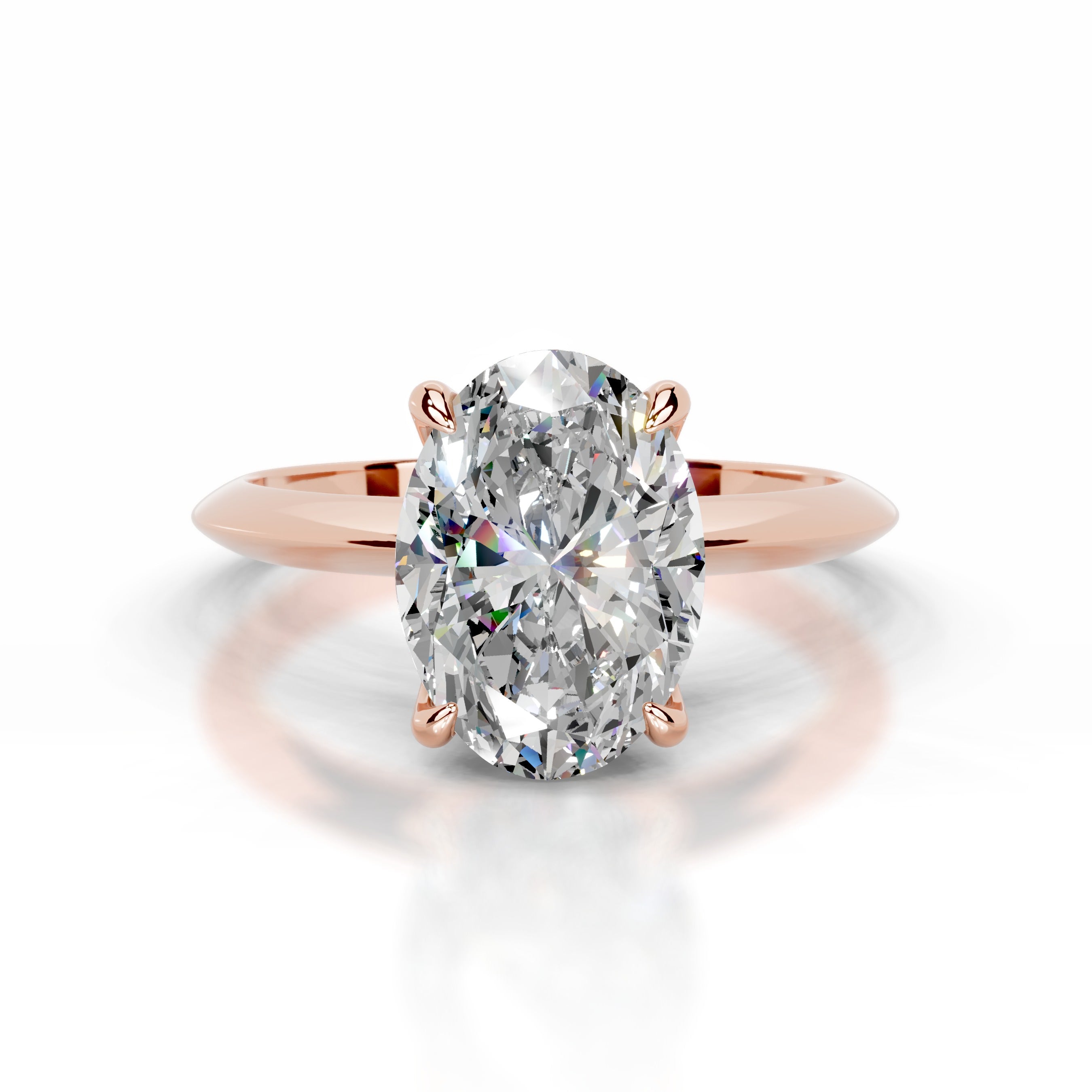 Evie Moissanite Ring - 14K Rose Gold