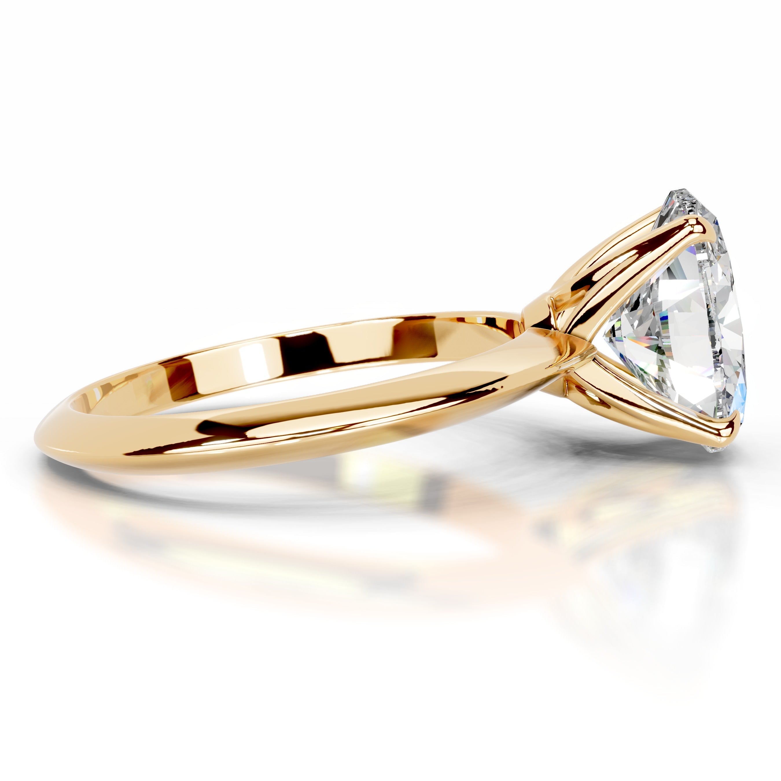Evie Moissanite Ring - 18K Yellow Gold (RTS)