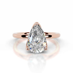 Phoenix Moissanite Ring - 14K Rose Gold