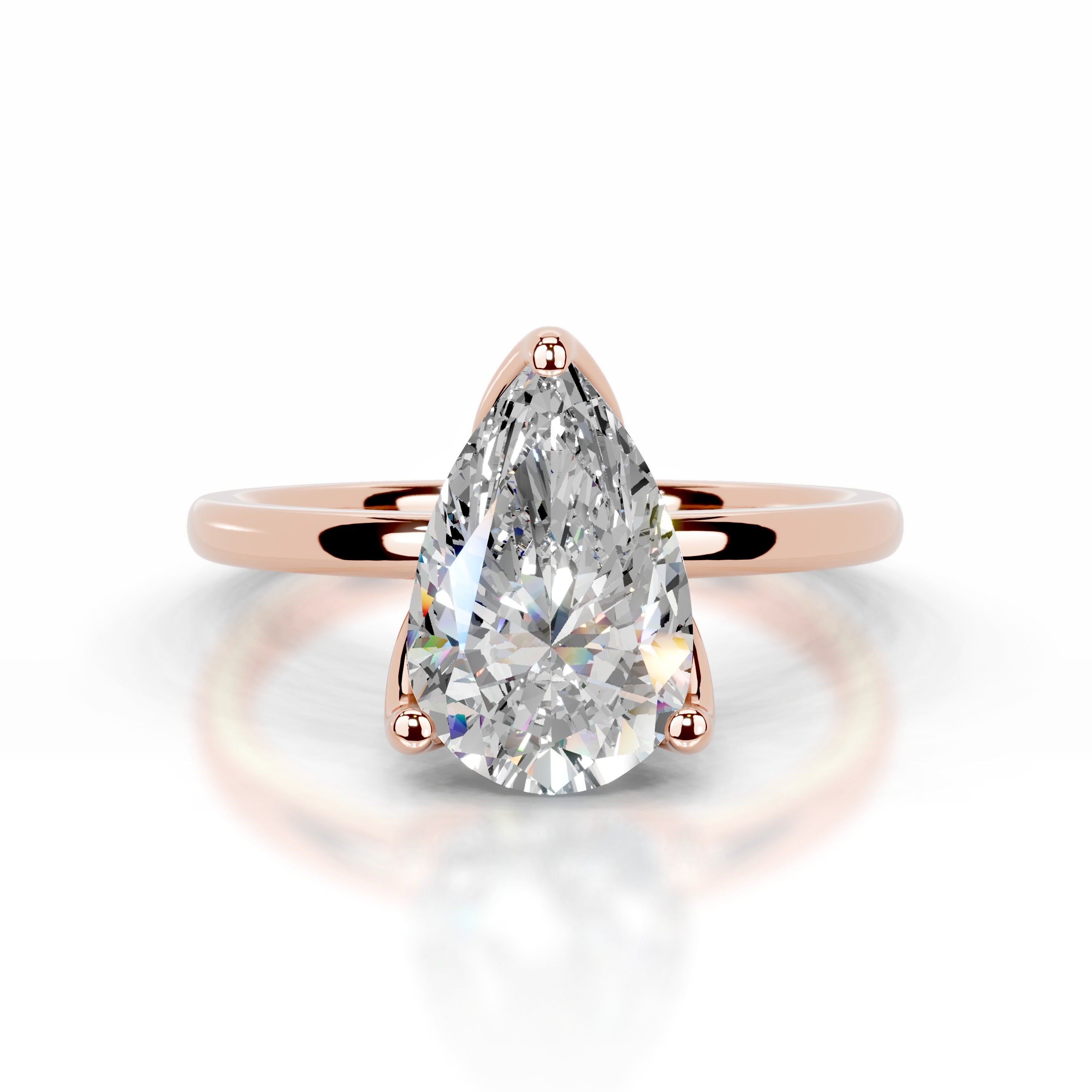 Phoenix Moissanite Ring - 14K Rose Gold