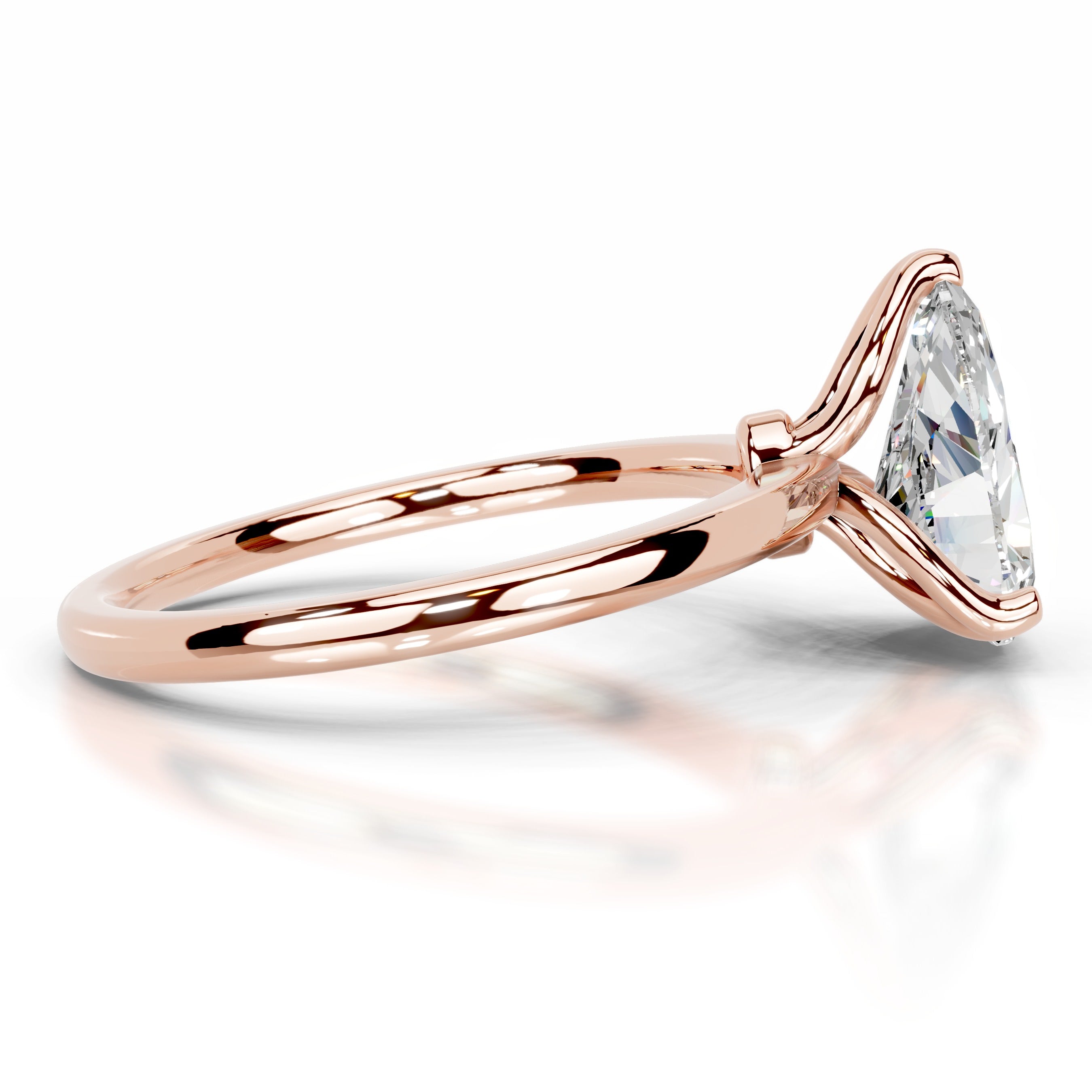 Phoenix Moissanite Ring - 14K Rose Gold