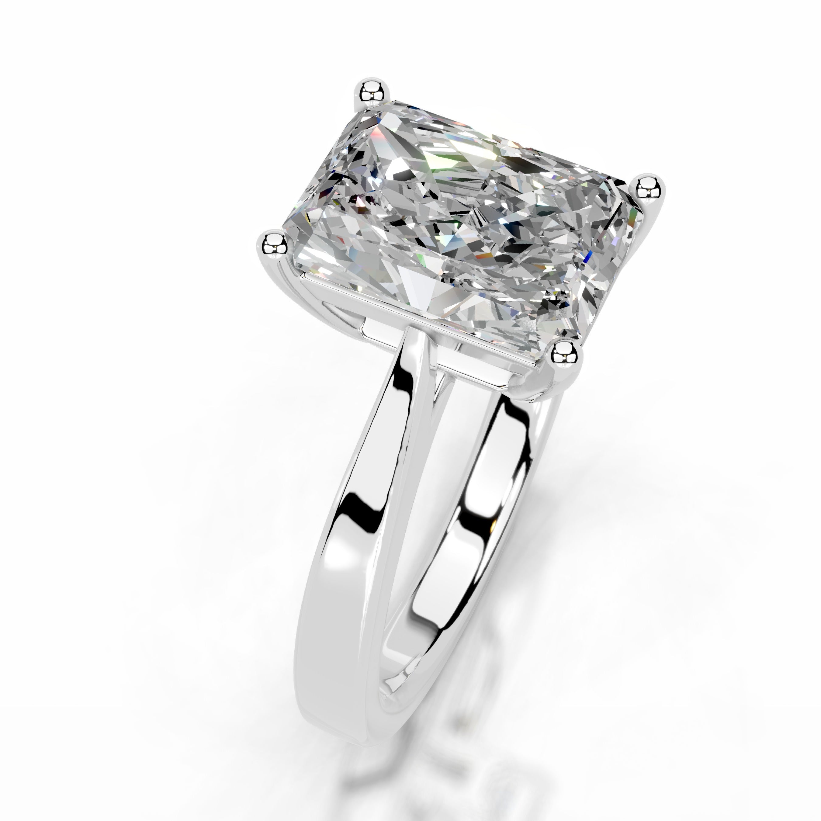 Mariana Moissanite Ring - 14K White Gold