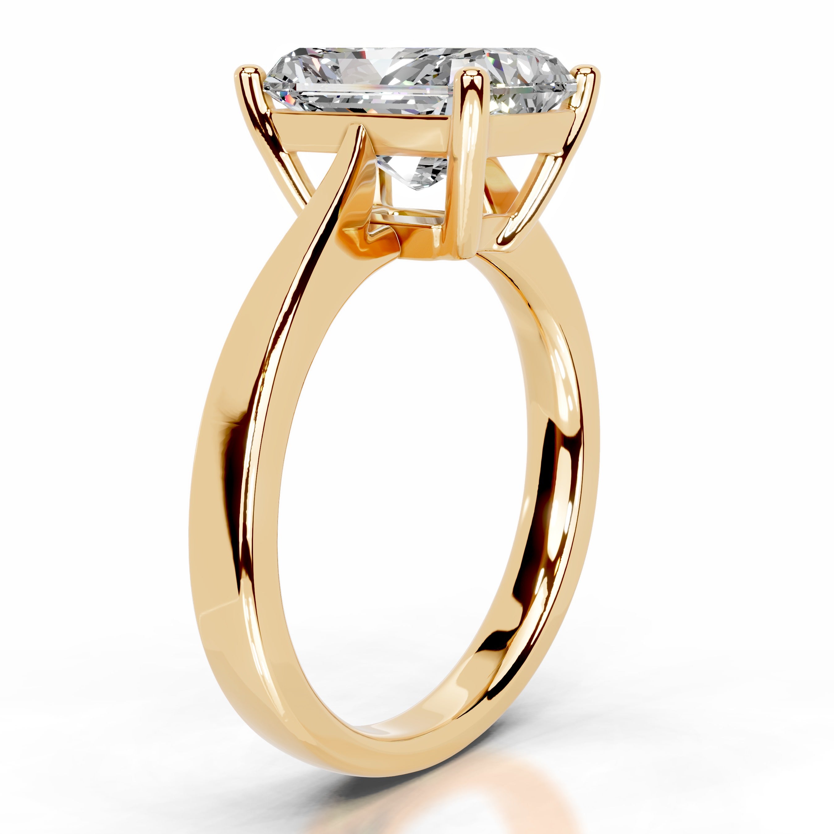 Mariana Moissanite Ring - 18K Yellow Gold