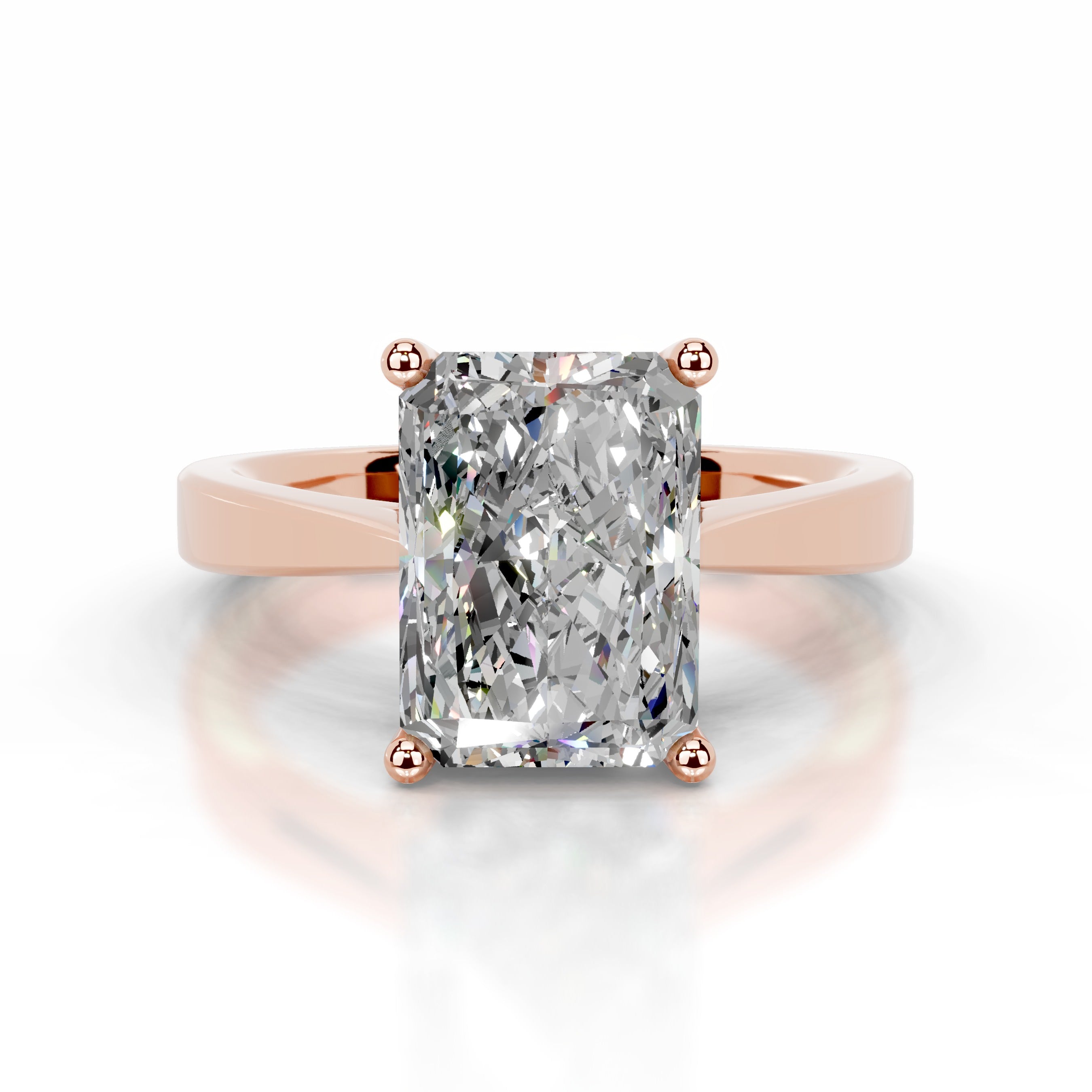 Mariana Moissanite Ring - 14K Rose Gold