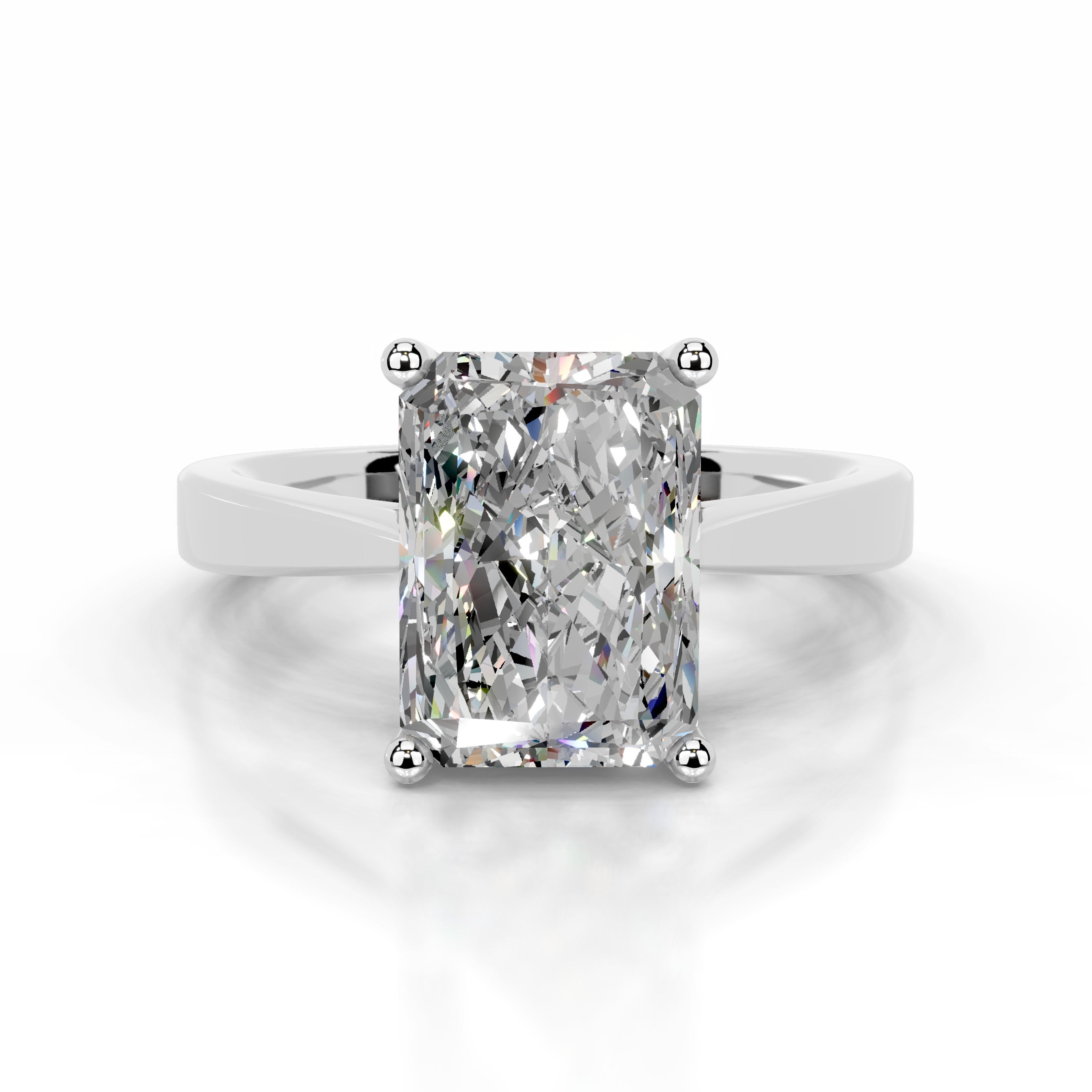 Mariana Moissanite Ring - 18K White Gold