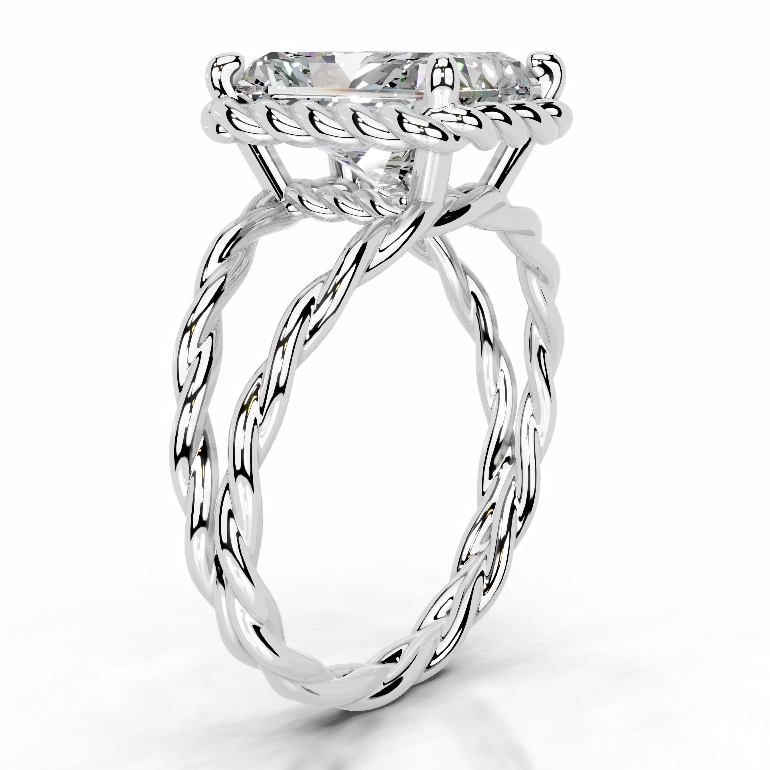 Yul Moissanite Ring - 14K White Gold