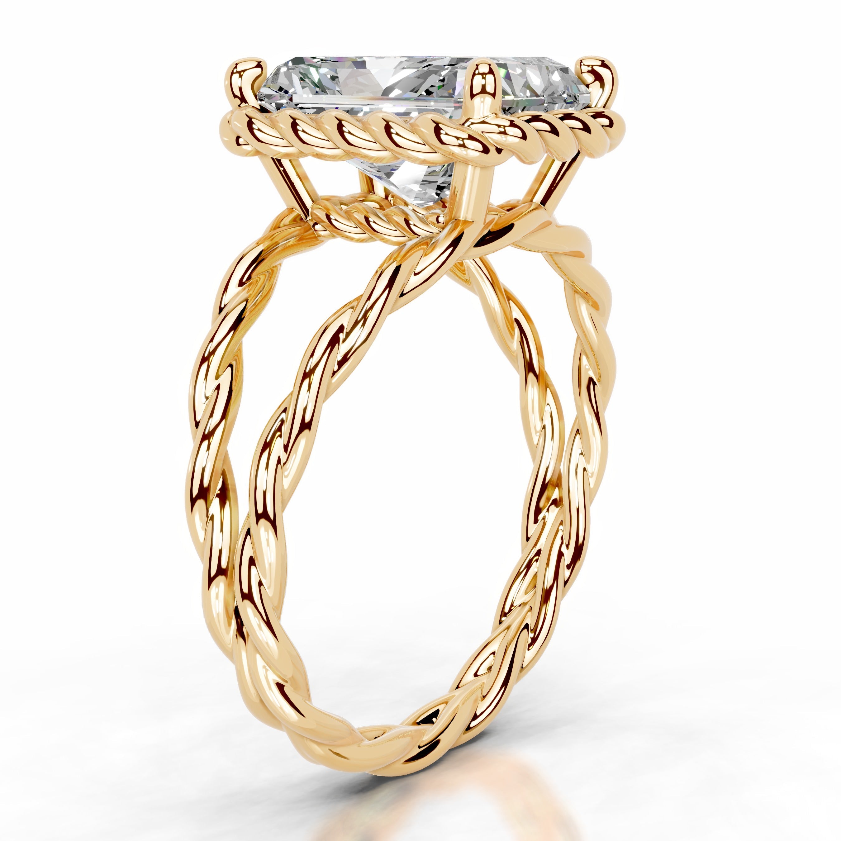 Yul Moissanite Ring - 18K Yellow Gold (RTS)