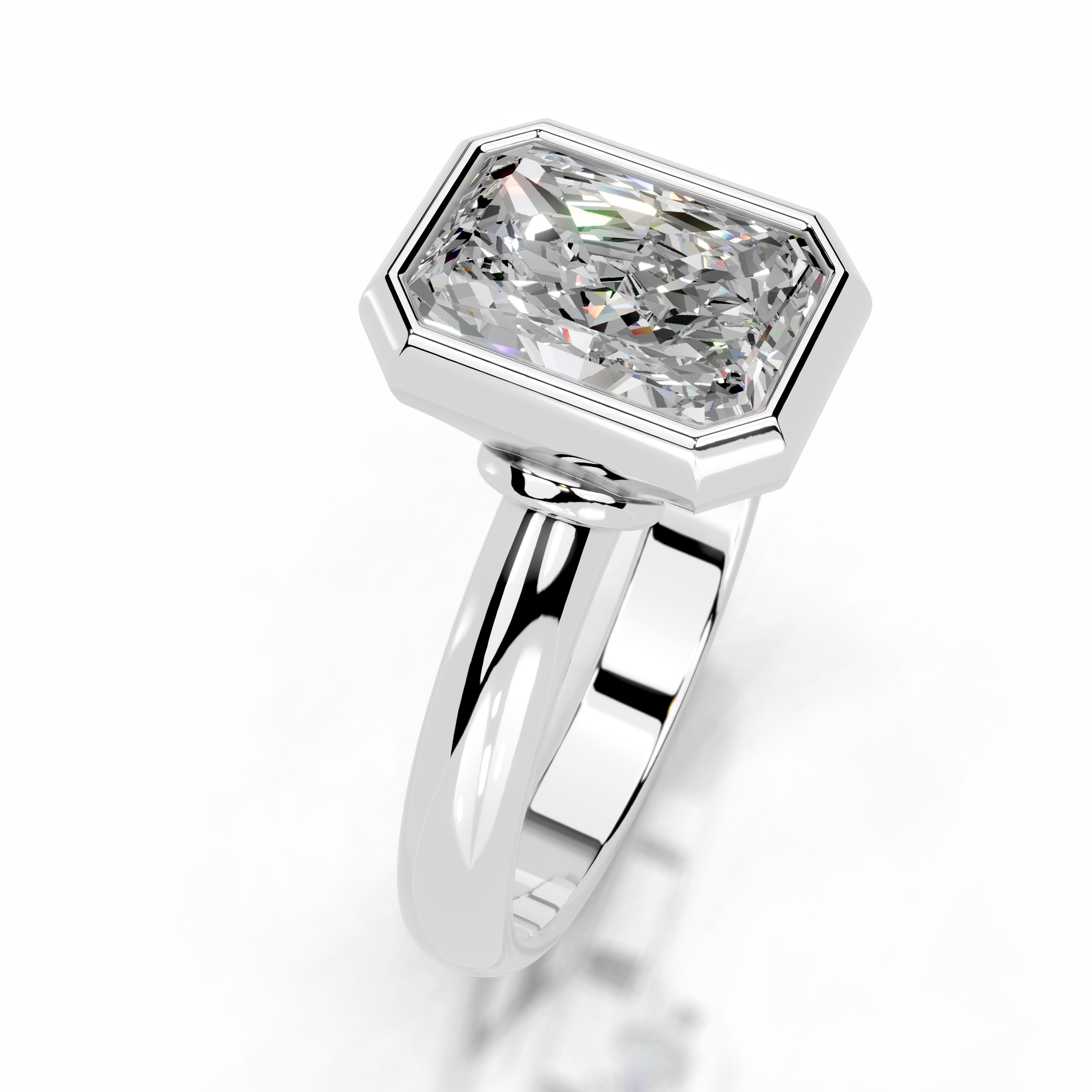 Kaylee Moissanite Ring - 14K White Gold