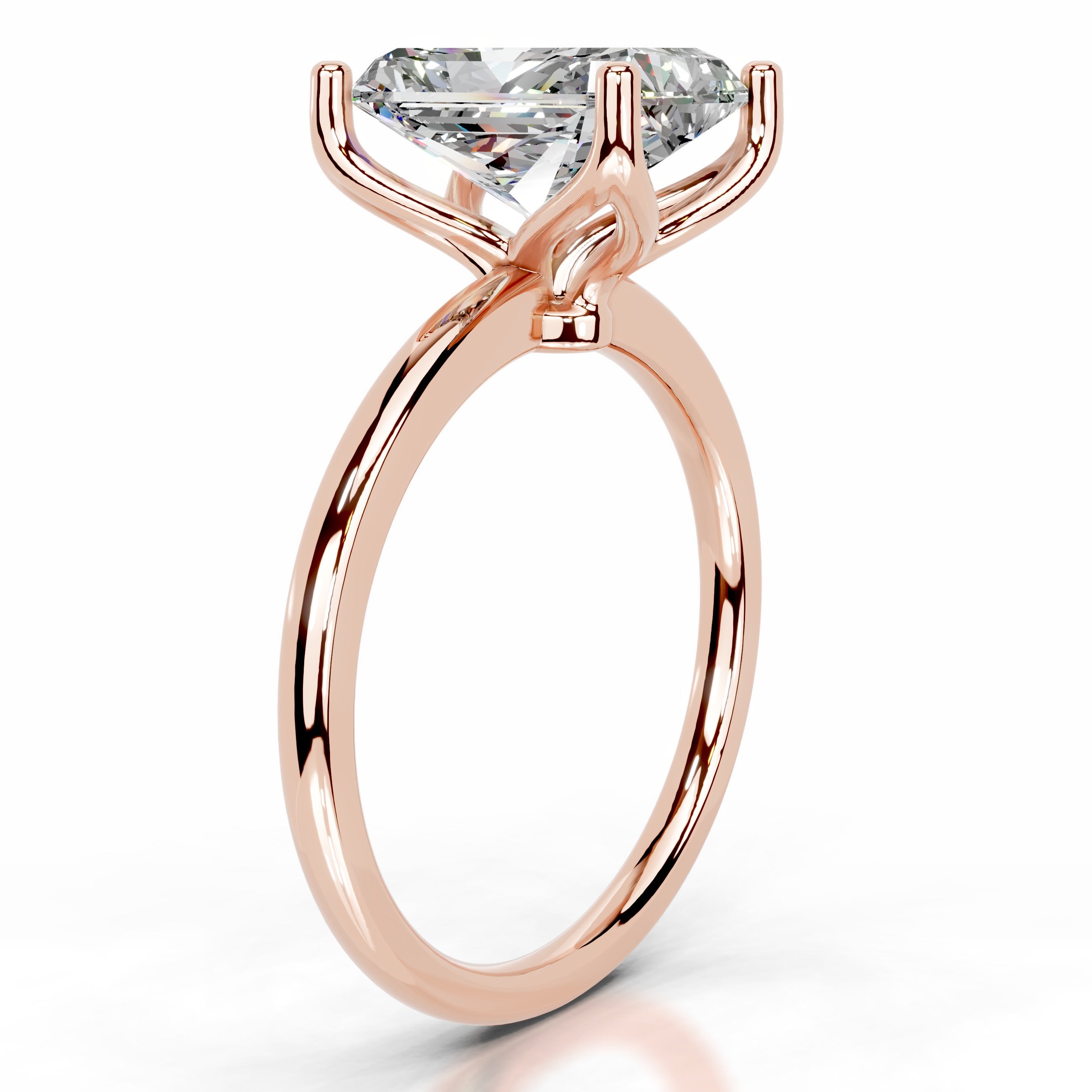 Phoenix Moissanite Ring - 14K Rose Gold