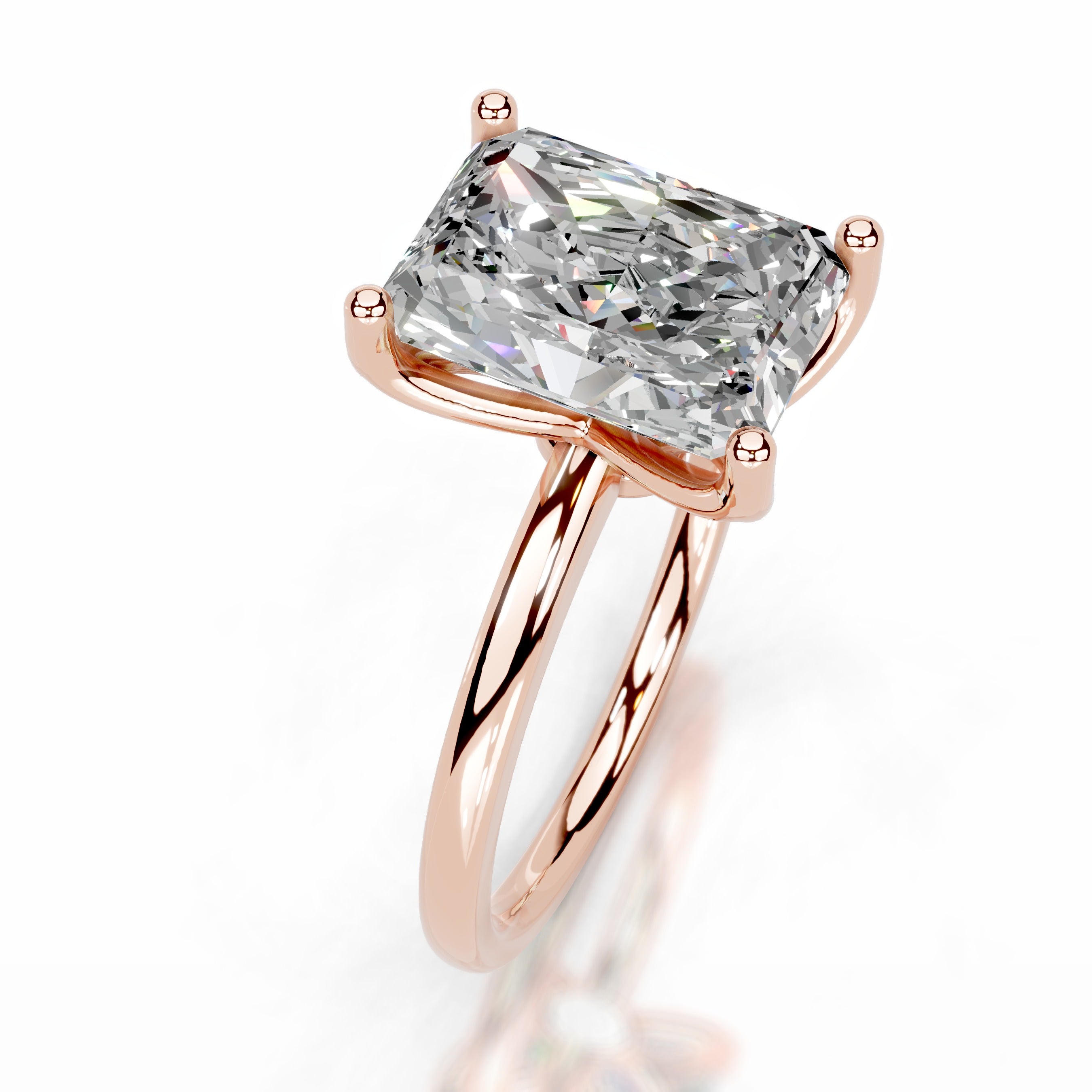 Phoenix Moissanite Ring - 14K Rose Gold