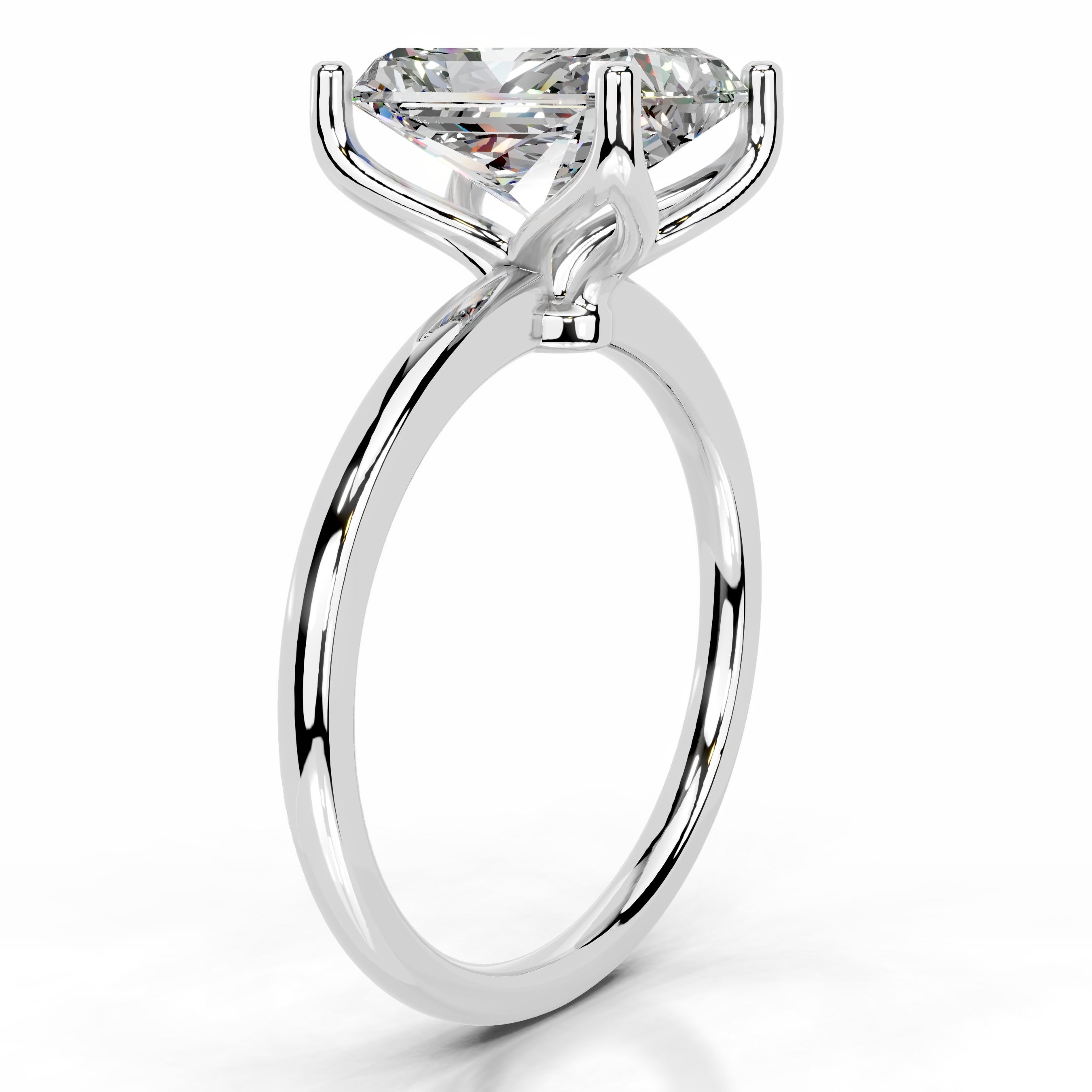 Phoenix Moissanite Ring - 14K White Gold