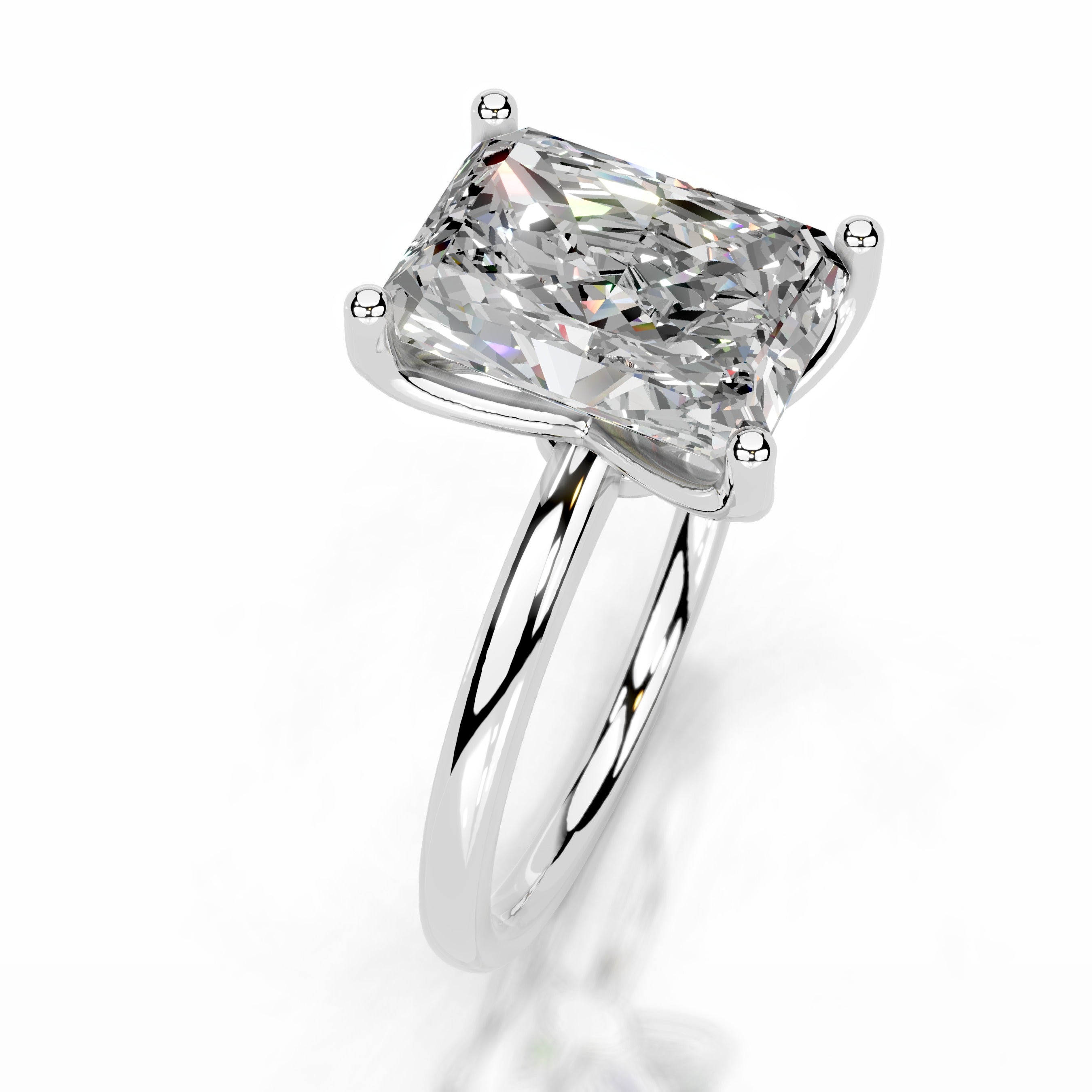 Phoenix Moissanite Ring - 14K White Gold