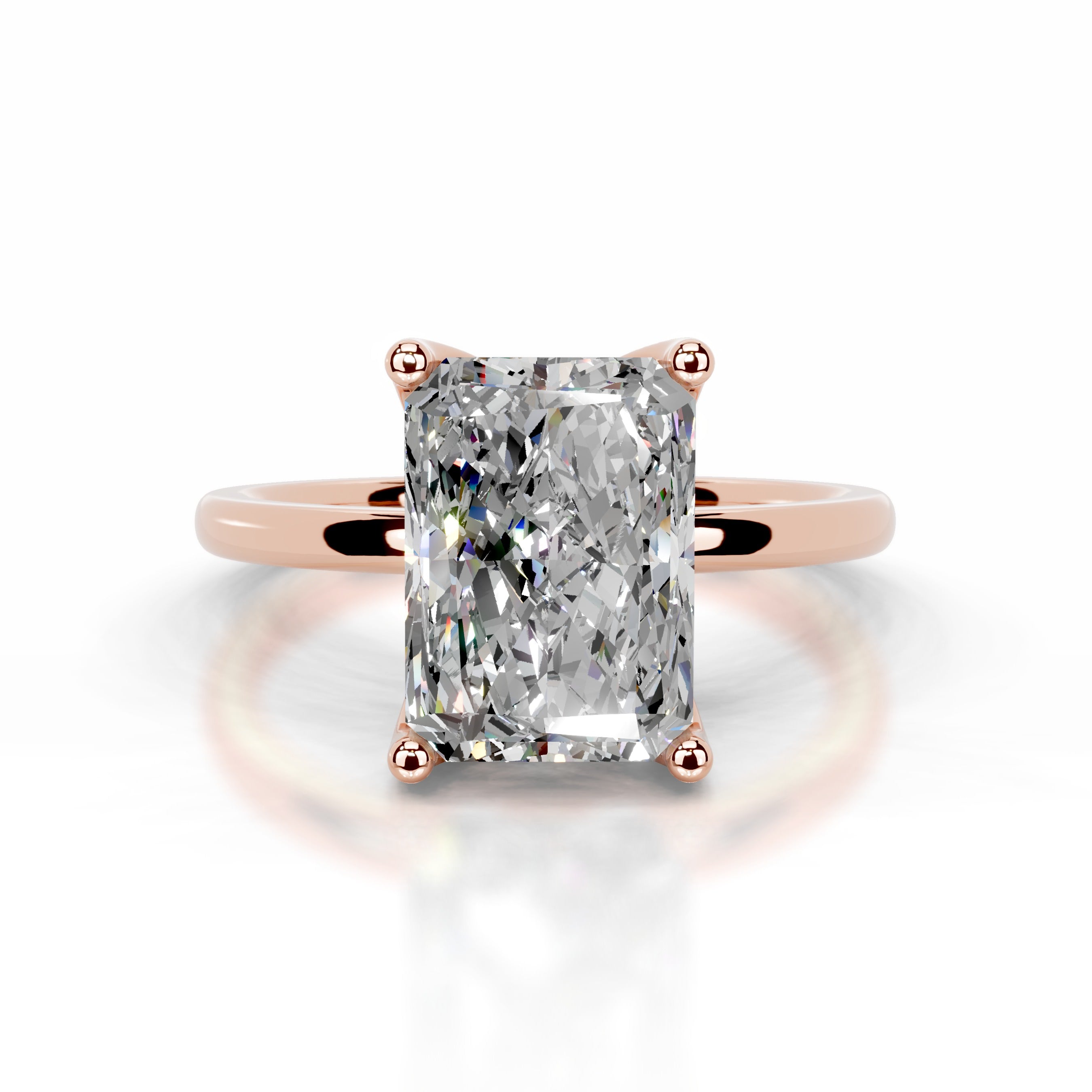 Phoenix Moissanite Ring - 14K Rose Gold