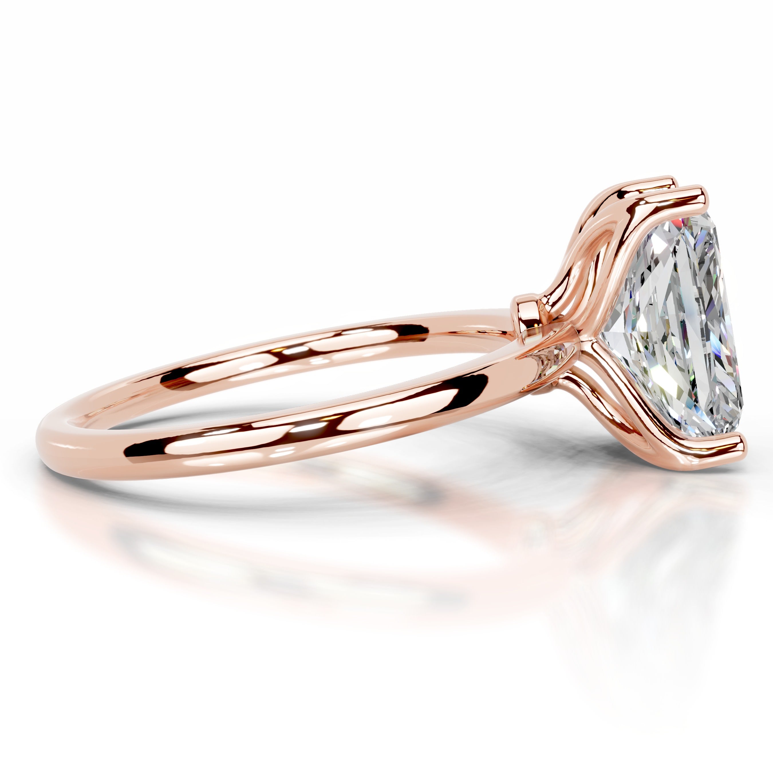 Phoenix Moissanite Ring - 14K Rose Gold