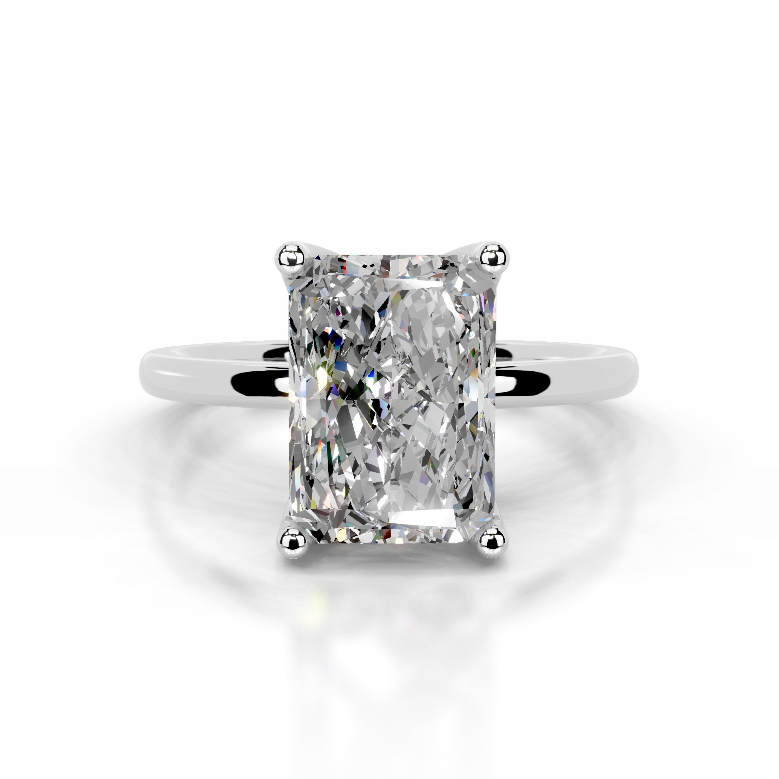 Phoenix Moissanite Ring - 14K White Gold