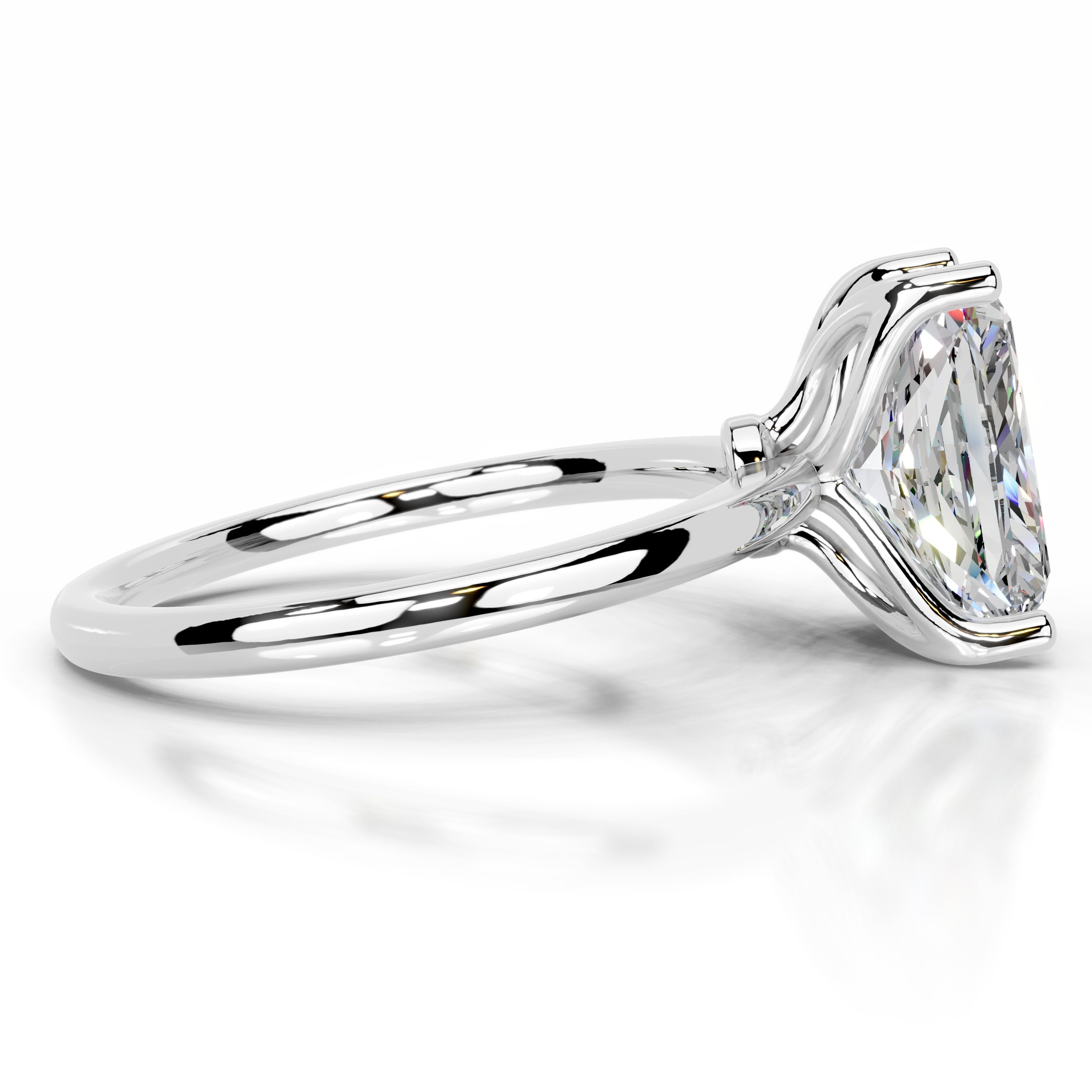 Phoenix Moissanite Ring - 14K White Gold