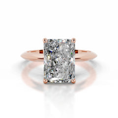 Evie Moissanite Ring - 14K Rose Gold