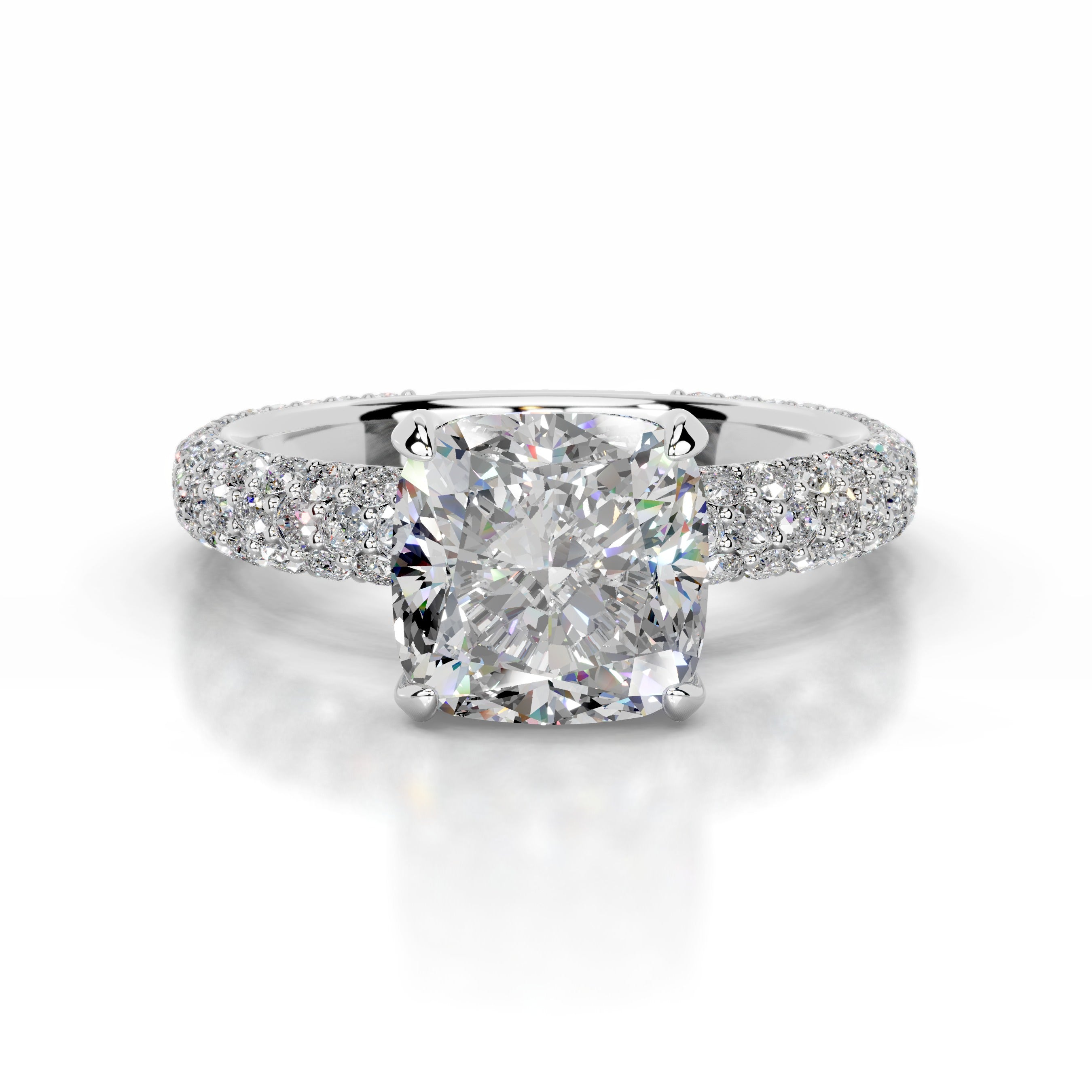 Charlotte Moissanite & Diamonds Ring - Platinum