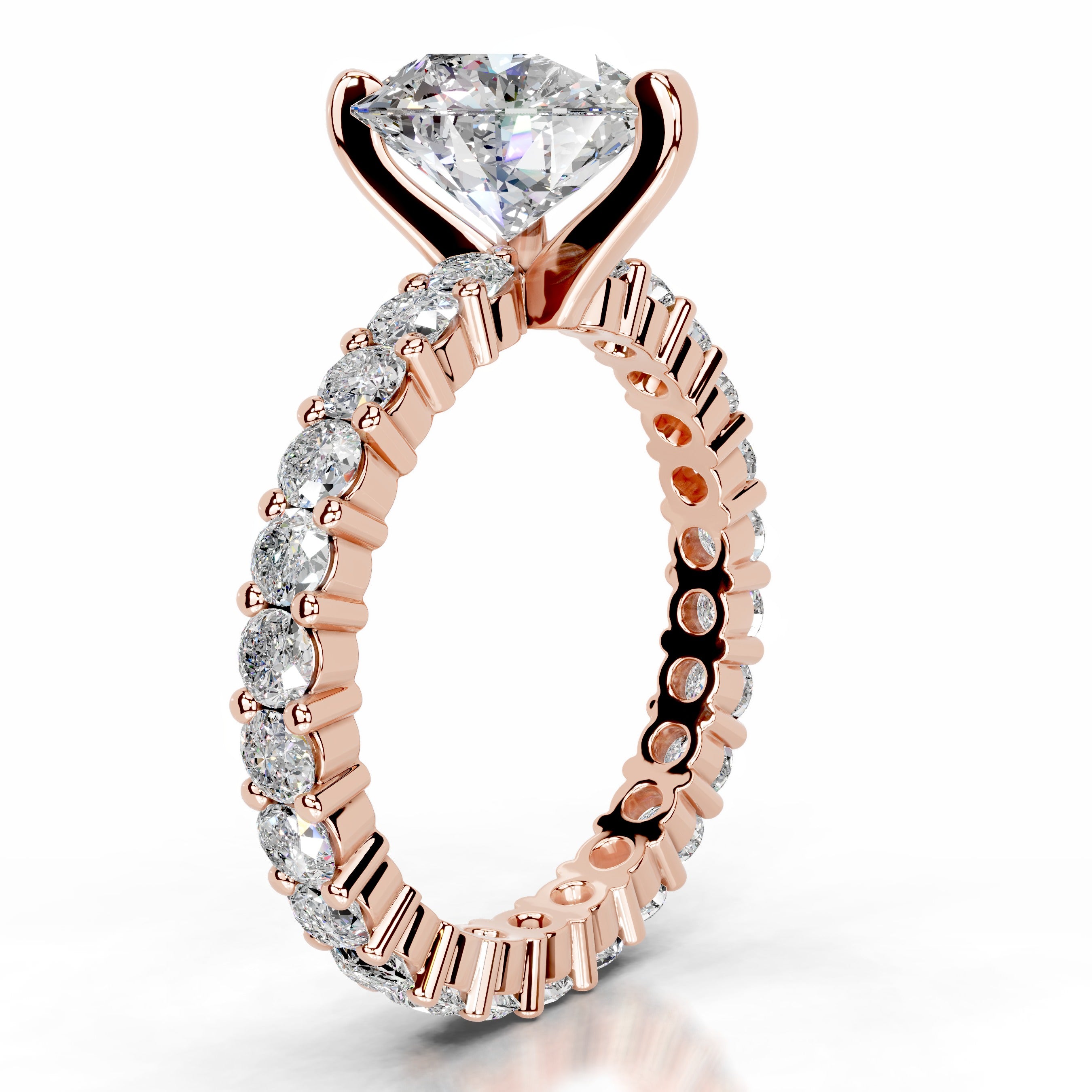 Jenna Moissanite & Diamonds Ring - 14K Rose Gold