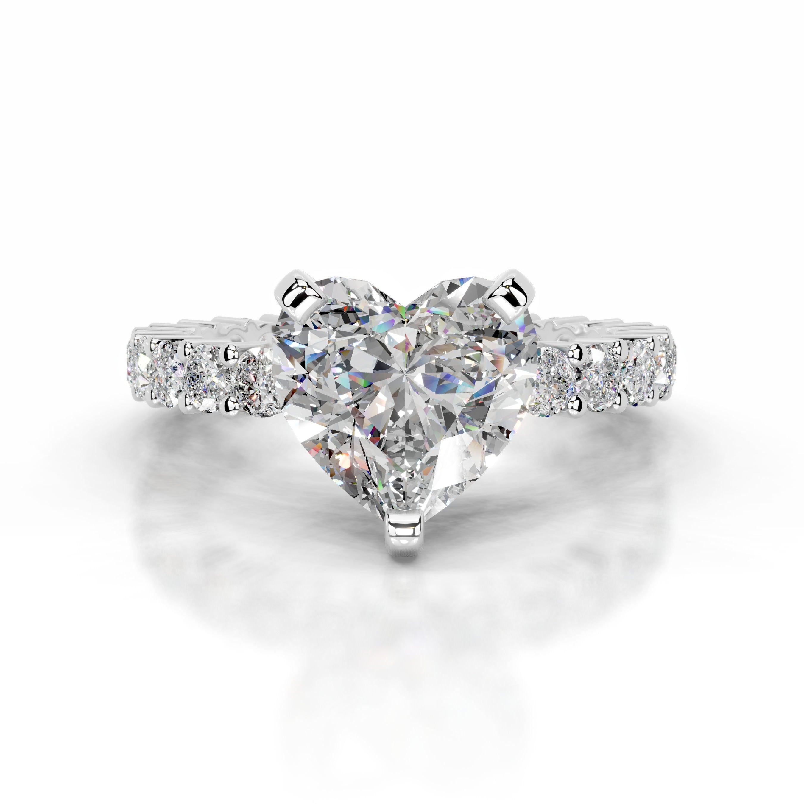 Jenna Moissanite & Diamonds Ring - Platinum