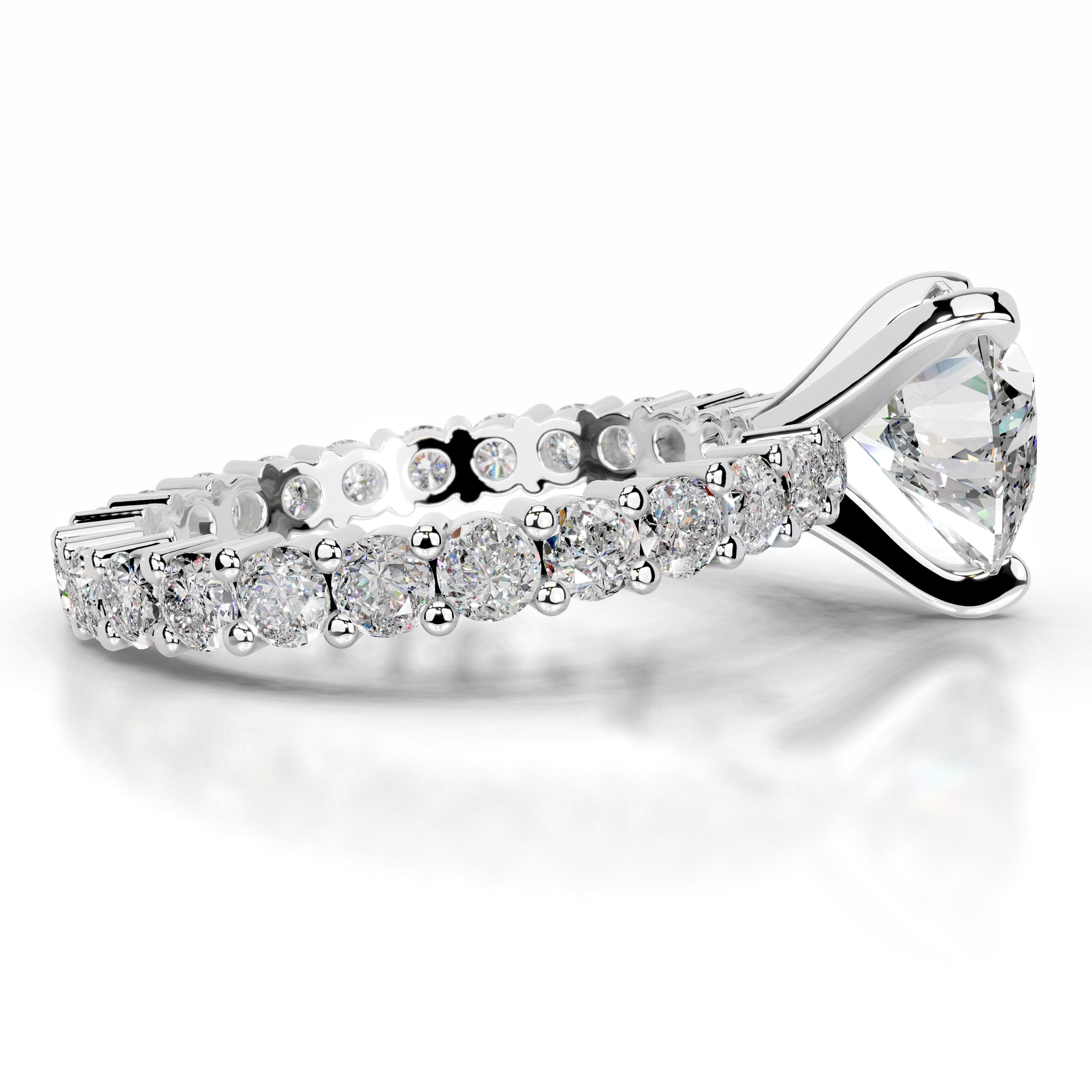 Jenna Moissanite & Diamonds Ring - 14K White Gold