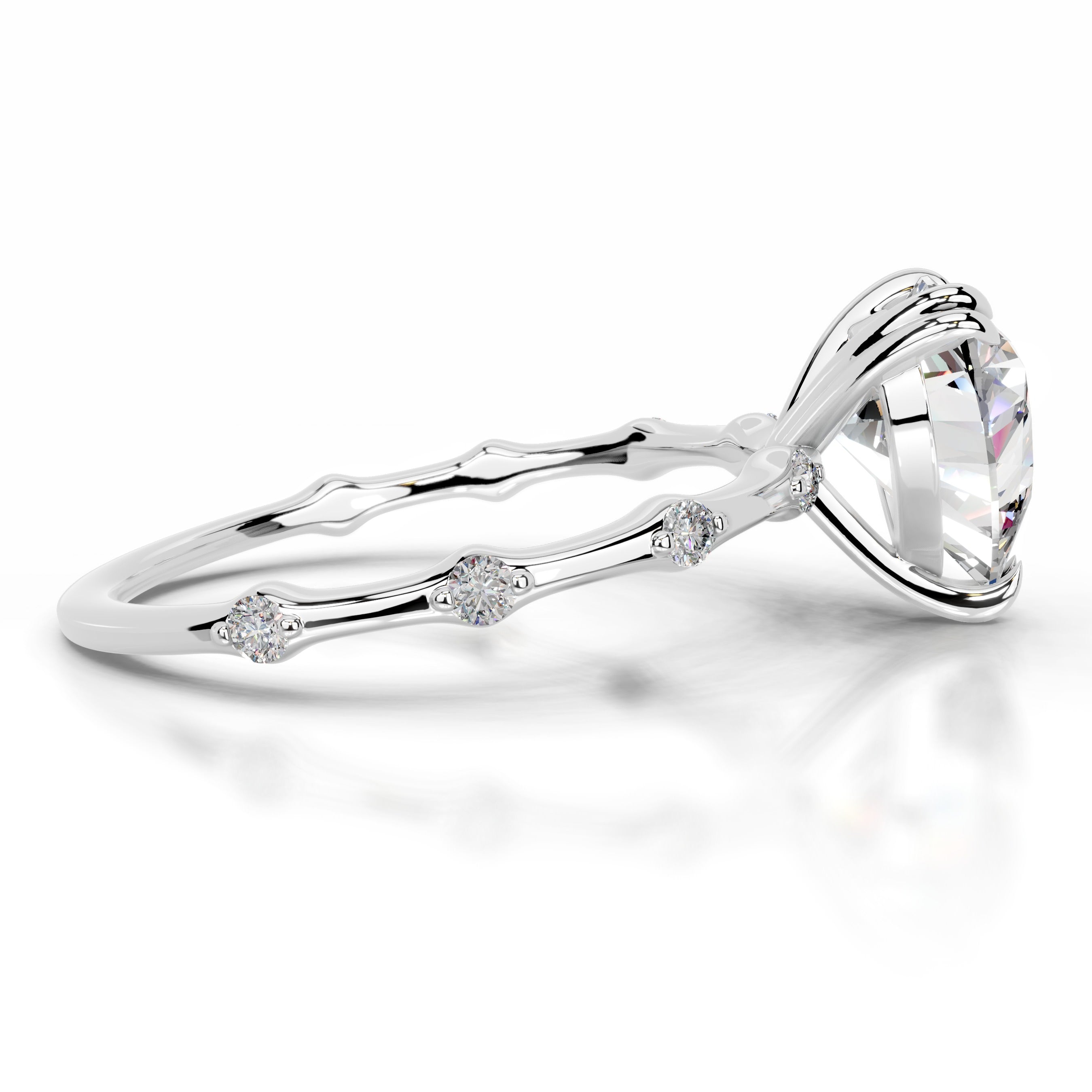 Wilma Moissanite & Diamonds Ring - Platinum