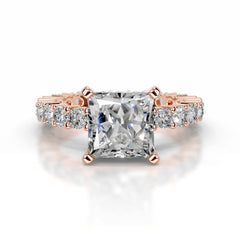Jenna Moissanite & Diamonds Ring - 14K Rose Gold