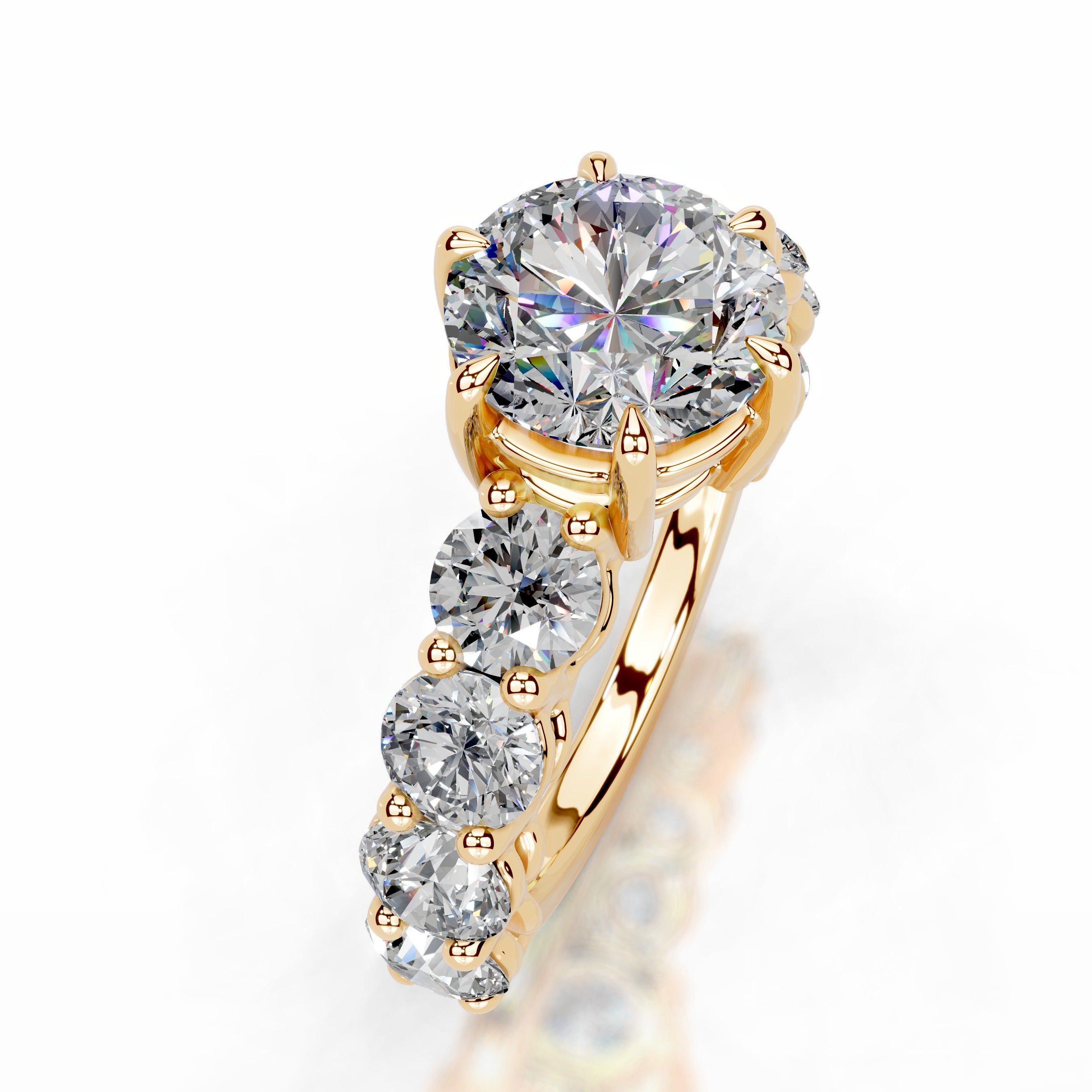 Odin Moissanite & Diamonds  - 18K Yellow Gold