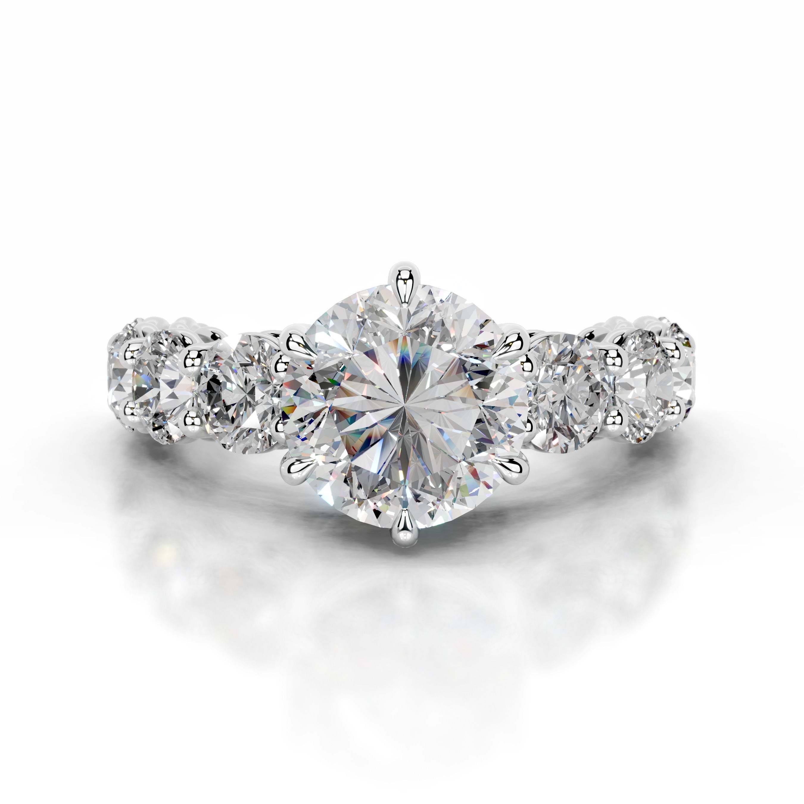 Odin Moissanite & Diamonds  - 14K White Gold