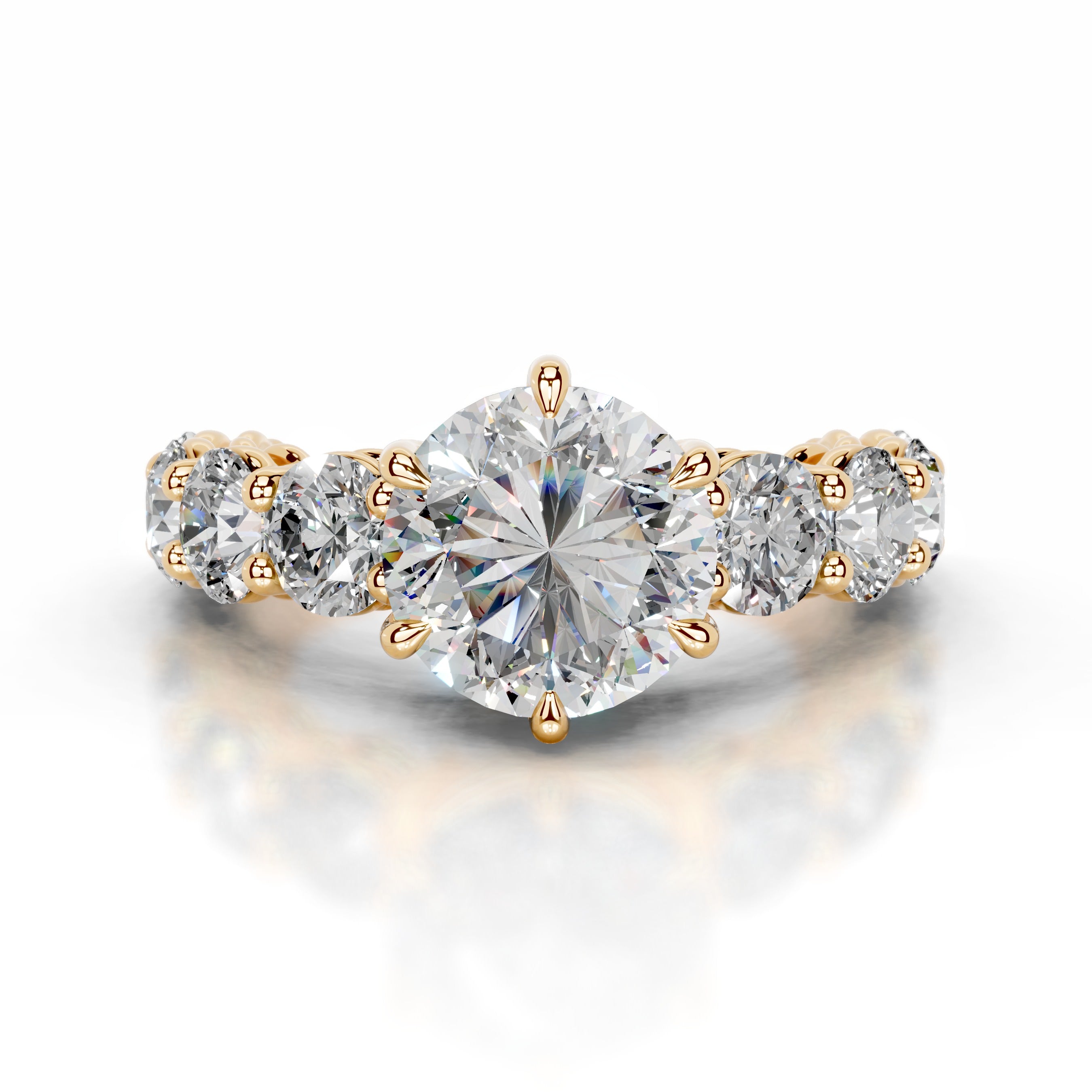 Odin Moissanite & Diamonds  - 18K Yellow Gold