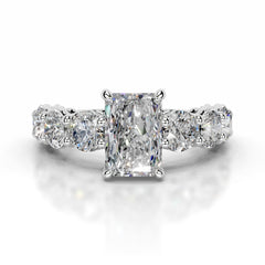 Odin Moissanite & Diamond Ring - 18K White Gold