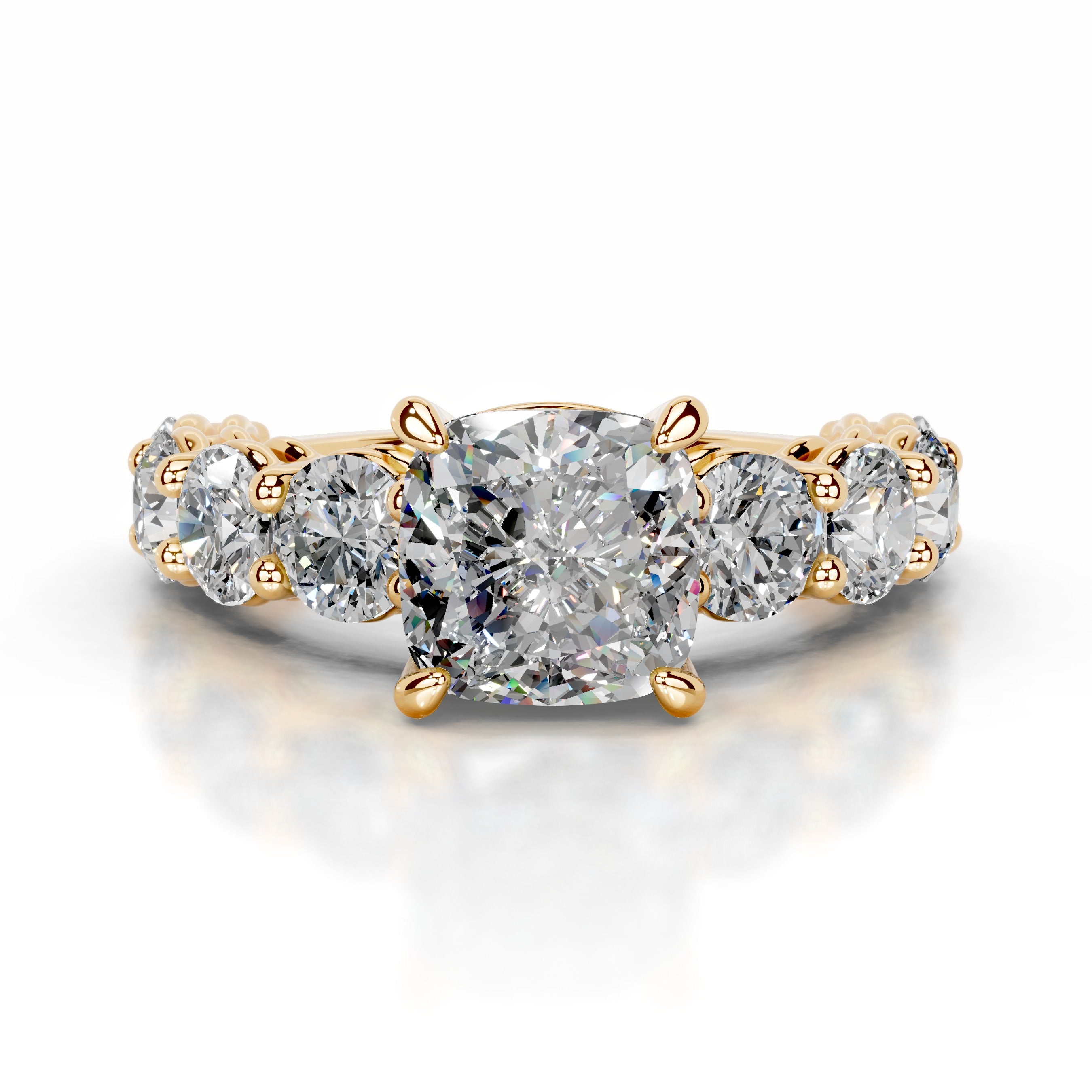 Odin Moissanite & Diamonds  - 18K Yellow Gold