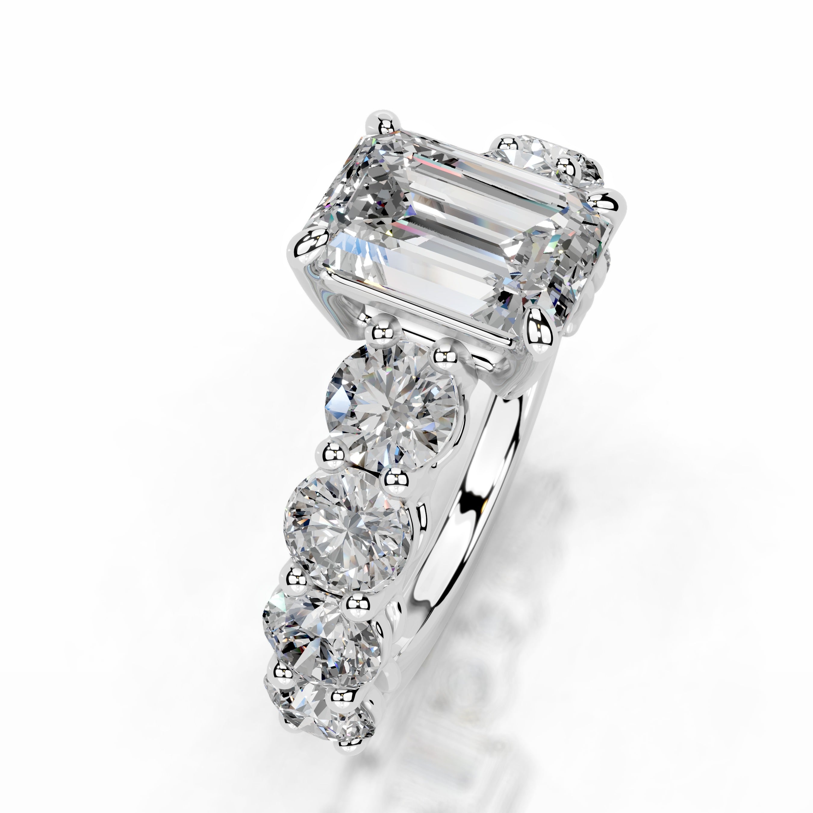 Odin Moissanite & Diamonds  - 14K White Gold