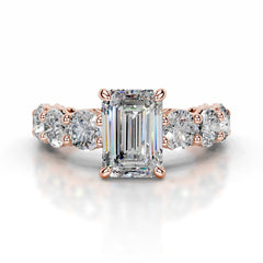 Odin Moissanite & Diamond Ring - 14K Rose Gold