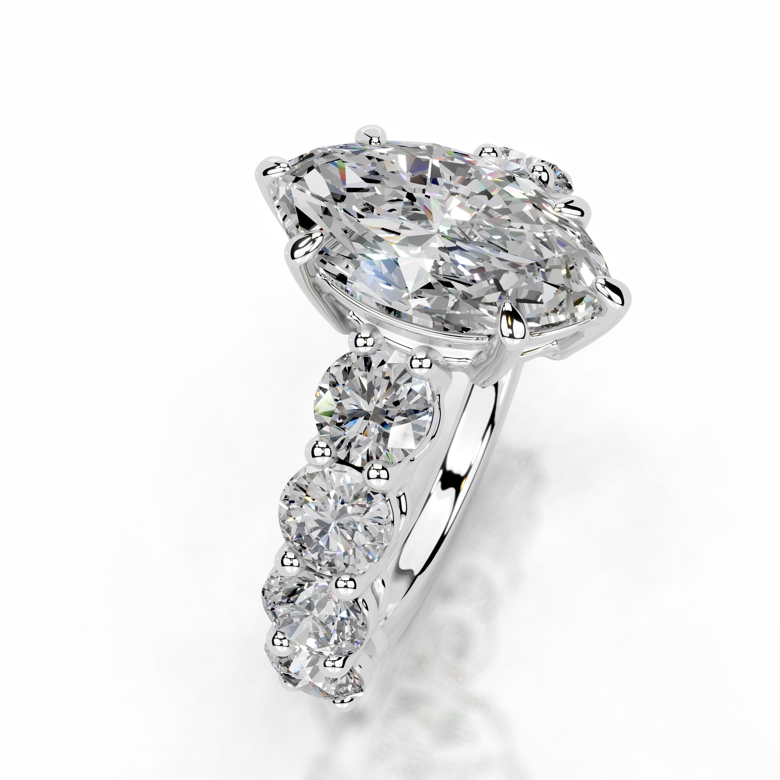 Odin Moissanite & Diamonds  - 14K White Gold