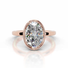 Dima Moissanite Ring - 14K Rose Gold