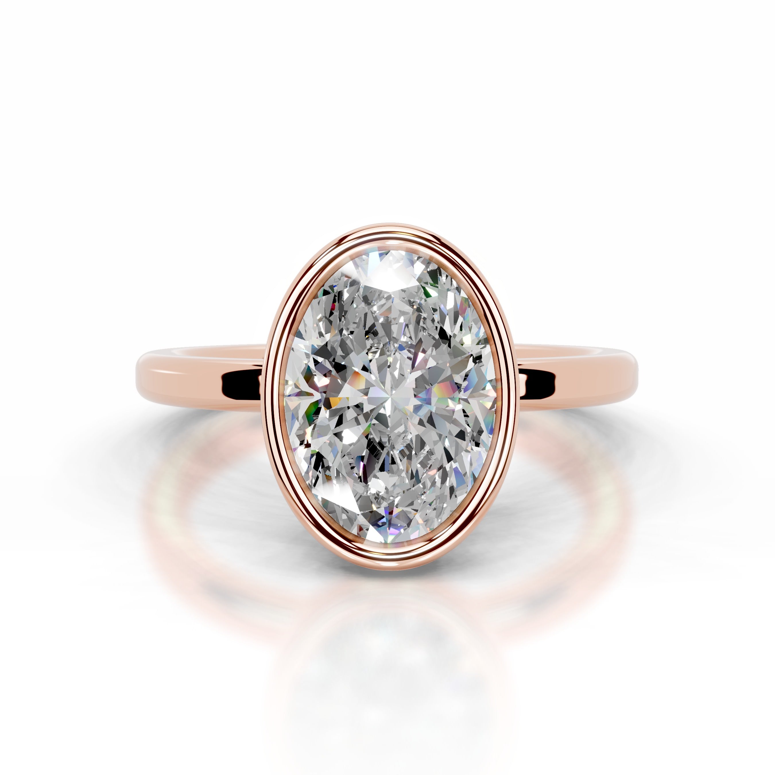 Dima  Moissanite  - 14K Rose Gold