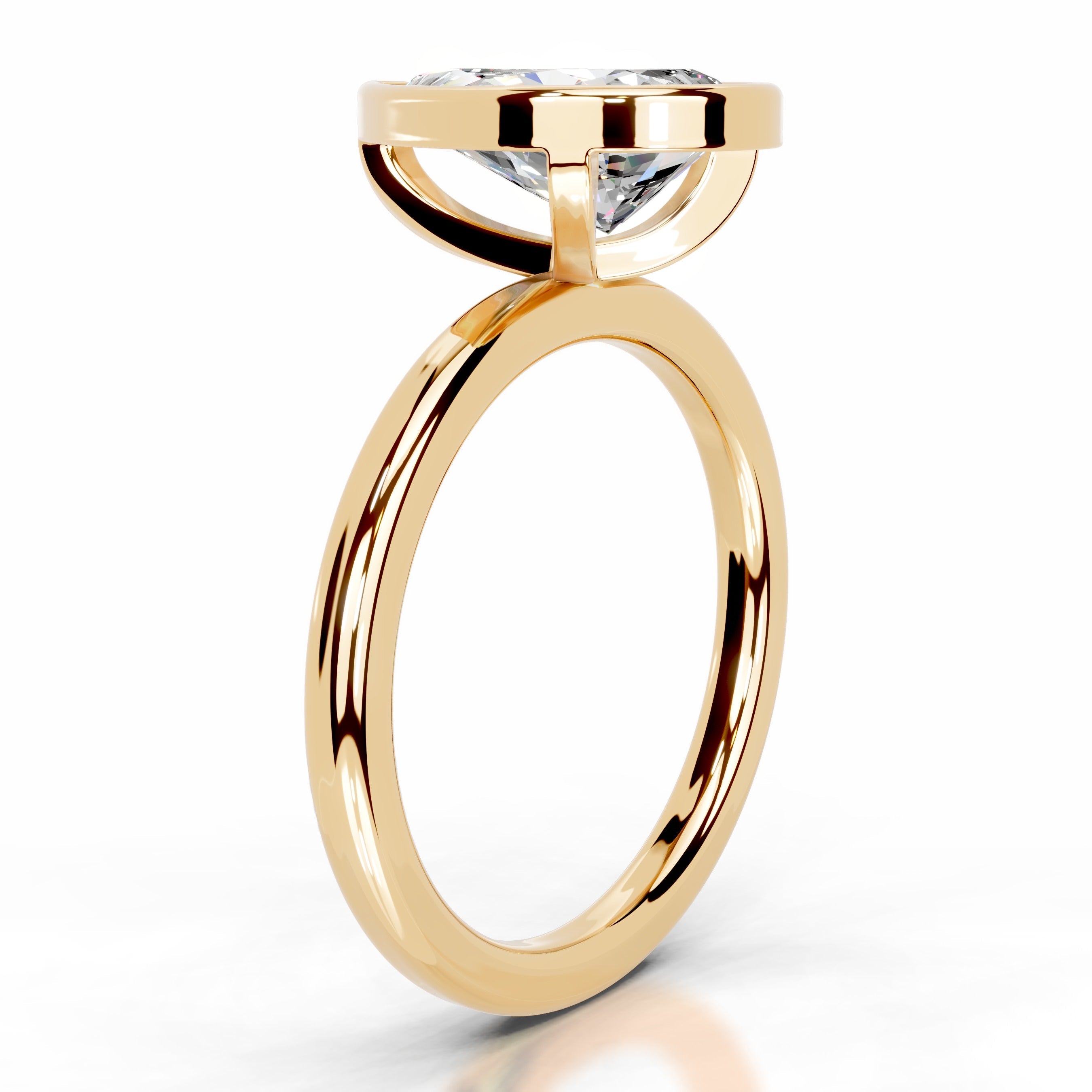 Dima Moissanite Ring - 18K Yellow Gold (RTS)