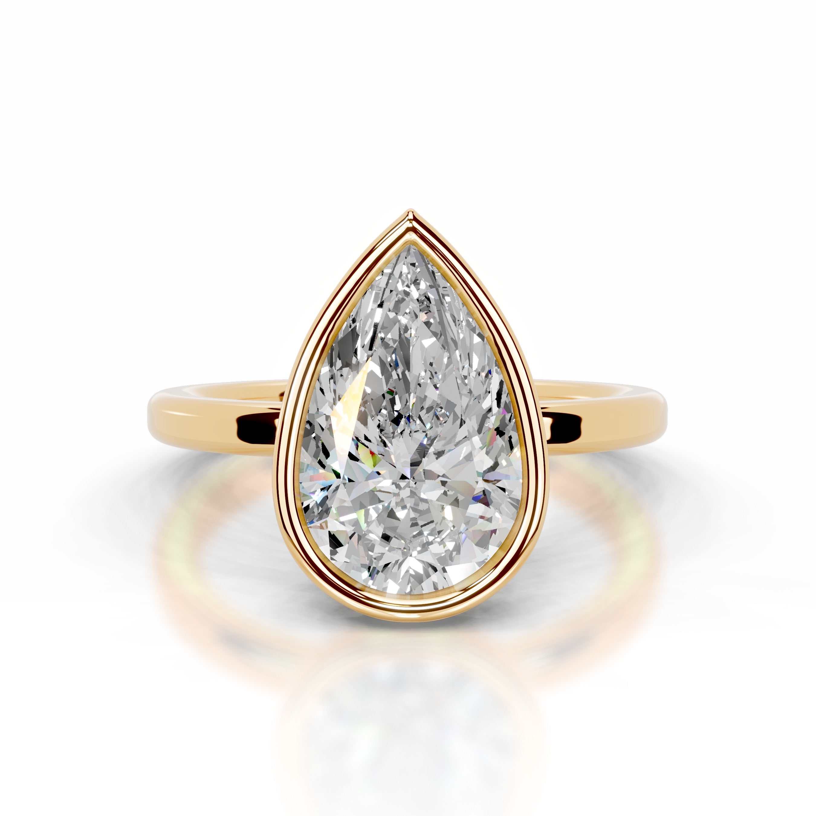 Dima  Moissanite  - 18K Yellow Gold