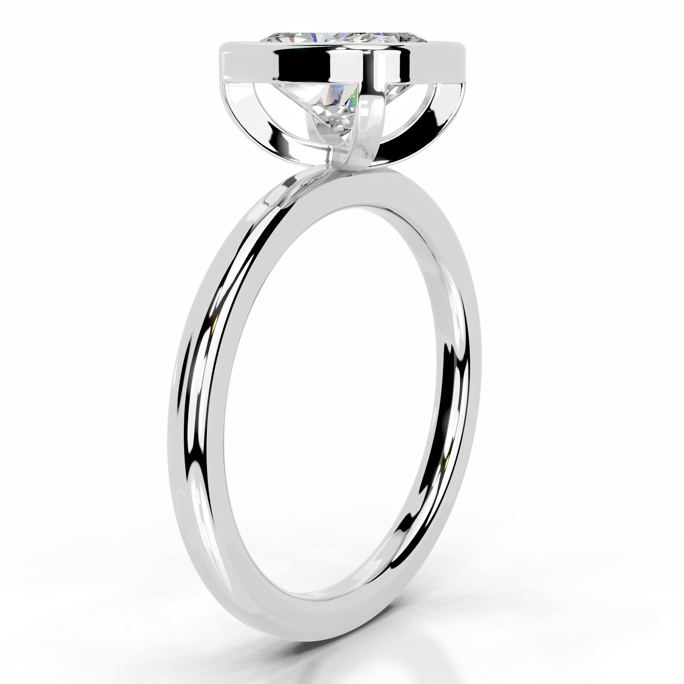 Dima  Moissanite  - 14K White Gold