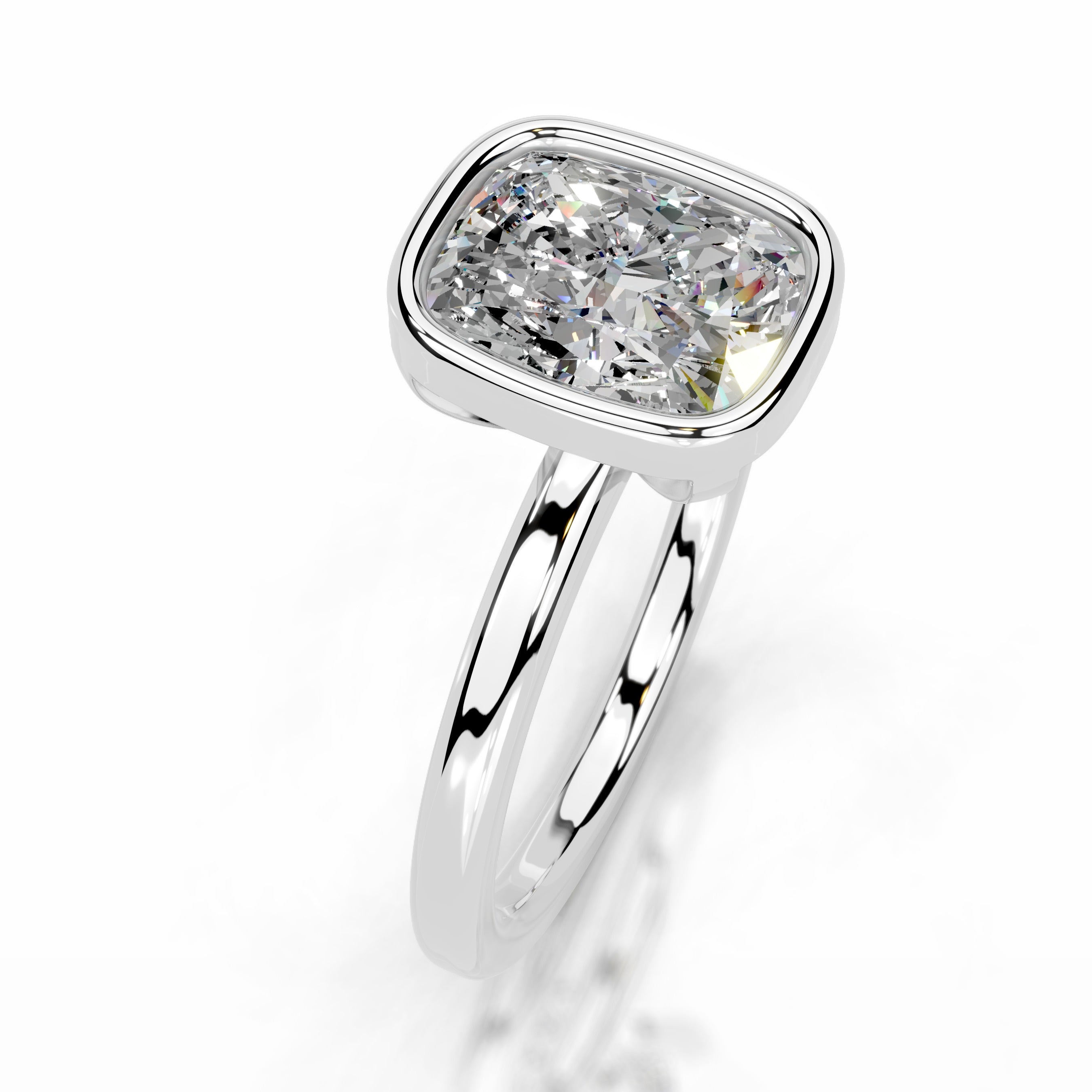 Dima  Moissanite  - 14K White Gold