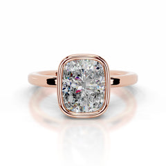 Dima Moissanite Ring - 14K Rose Gold
