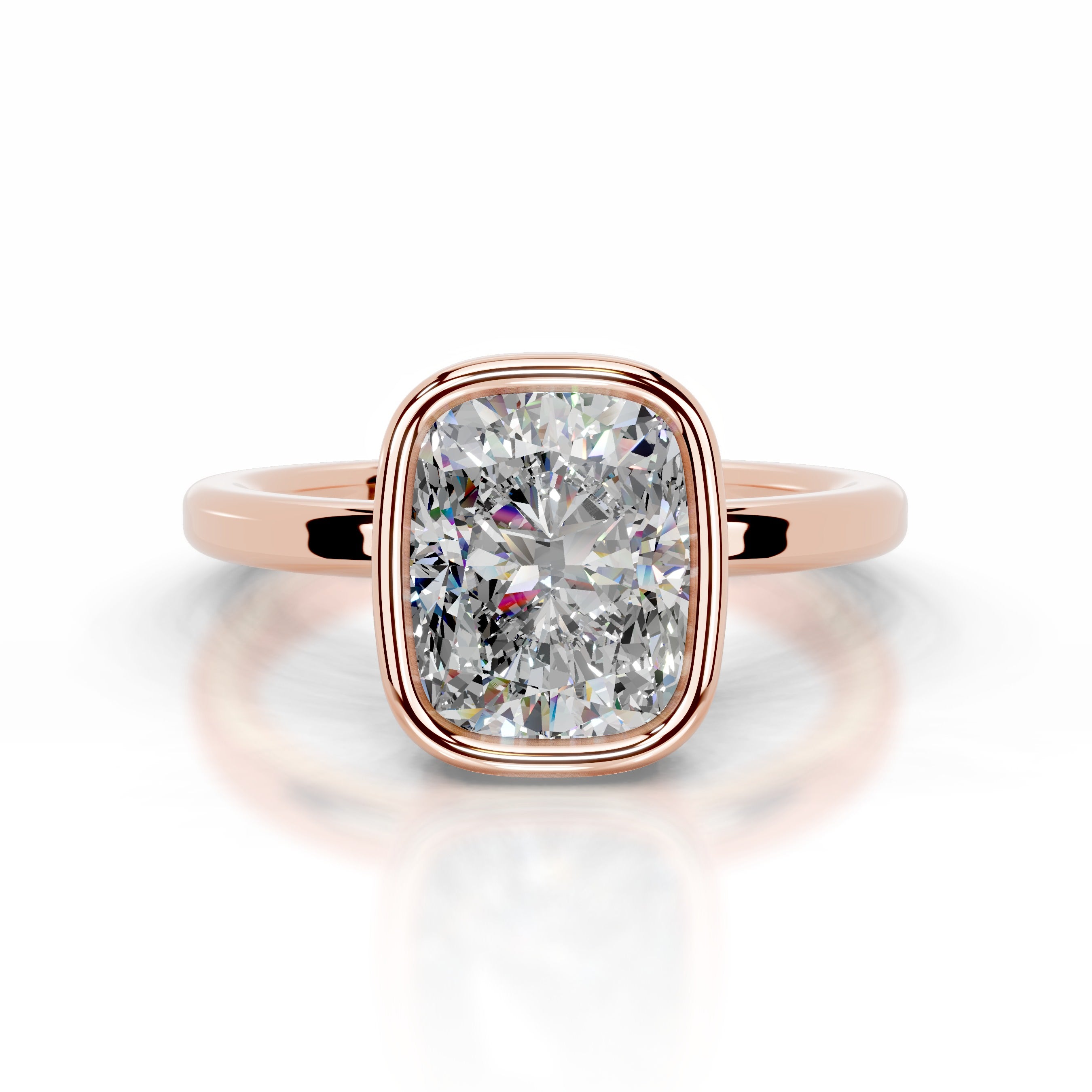 Dima  Moissanite  - 14K Rose Gold