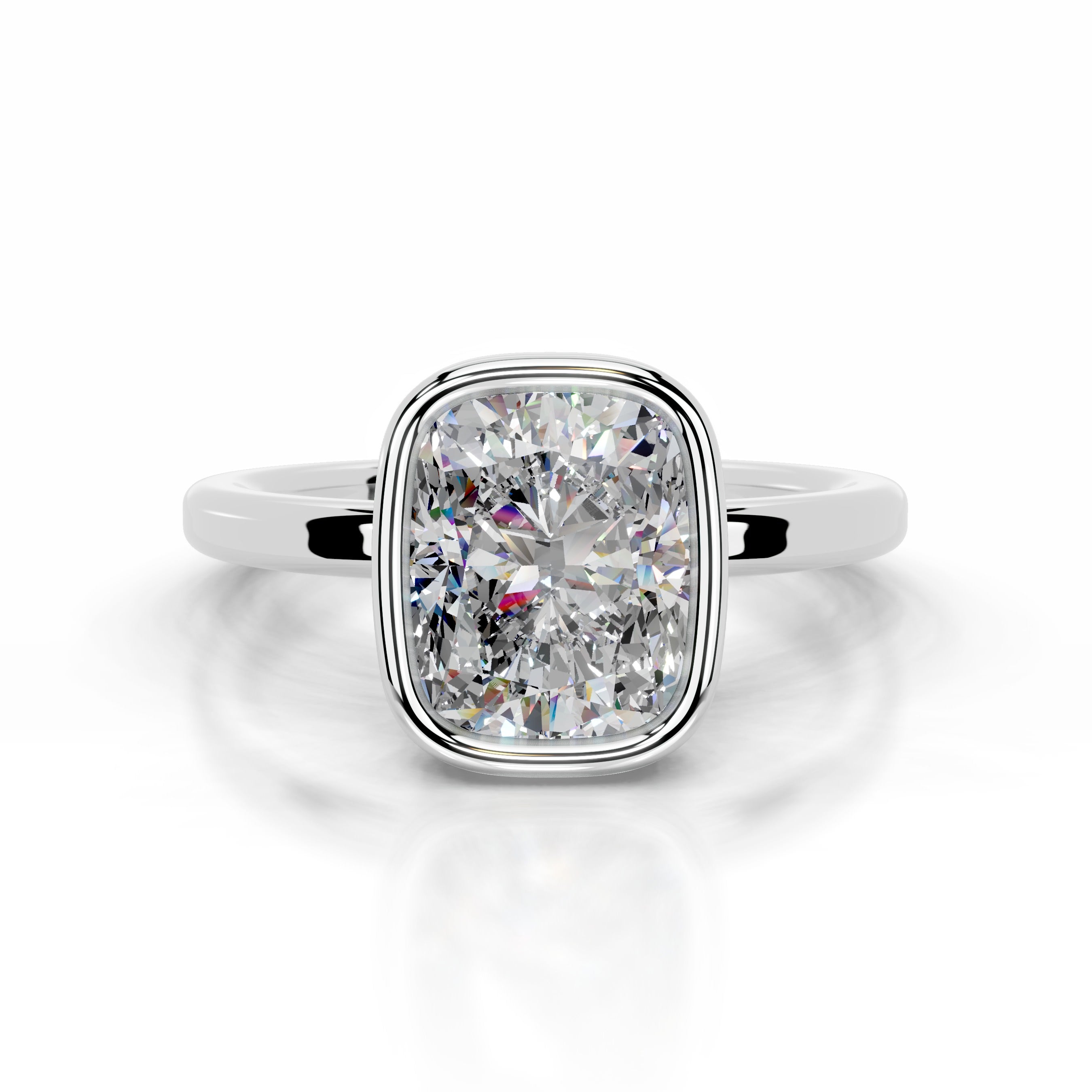 Dima  Moissanite  - 18K White Gold