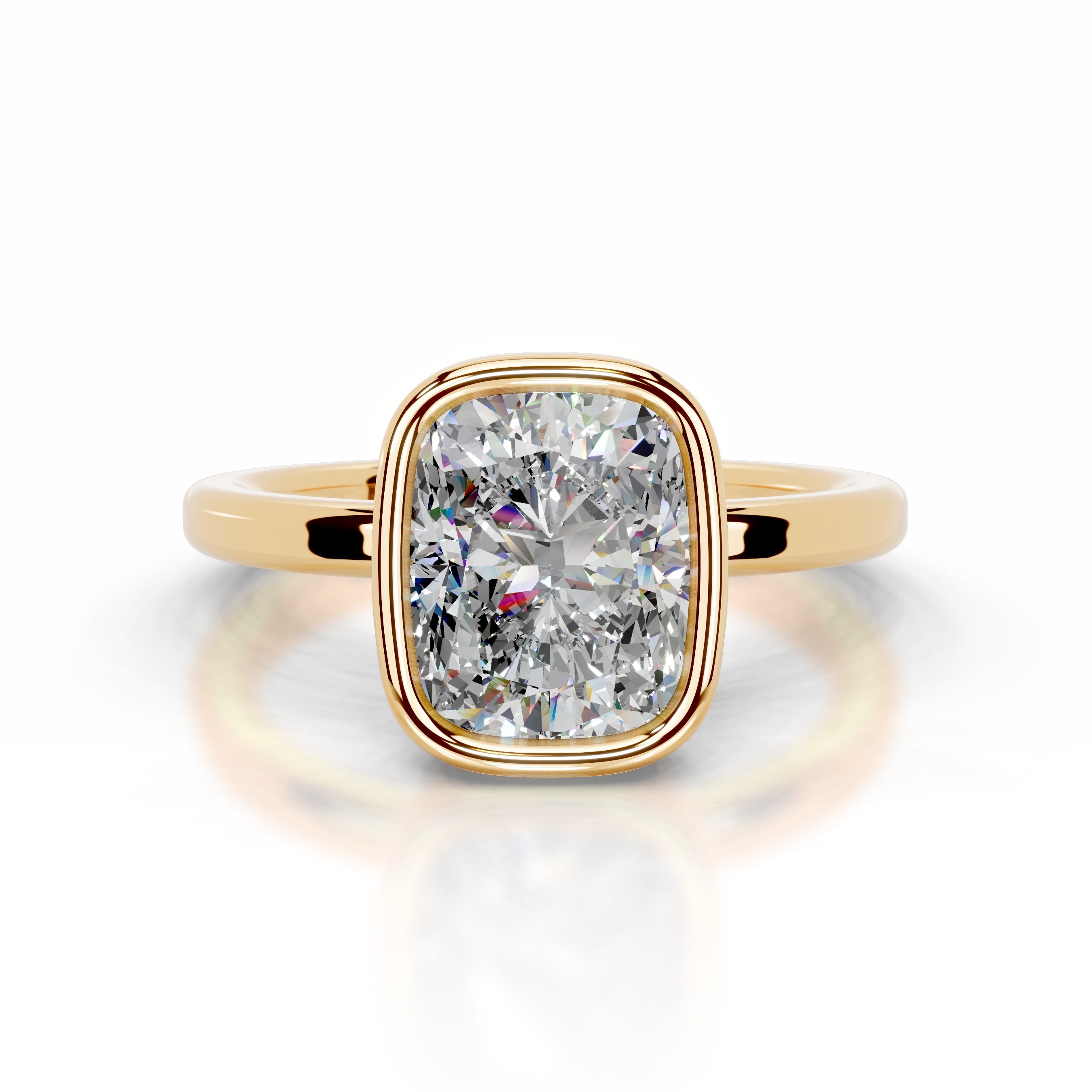 Dima  Moissanite  - 18K Yellow Gold