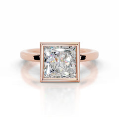 Dima Moissanite Ring - 14K Rose Gold