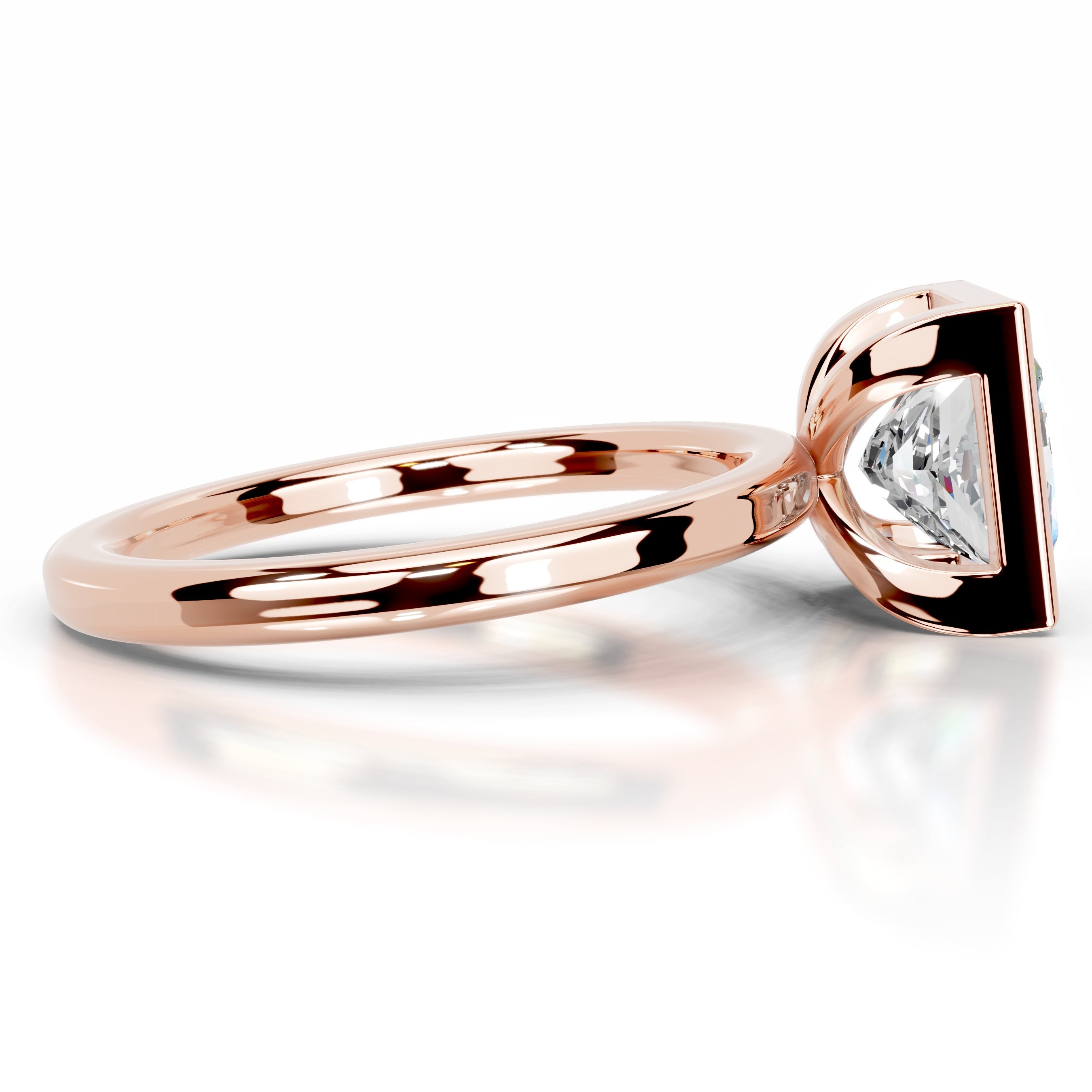 Dima  Moissanite  - 14K Rose Gold