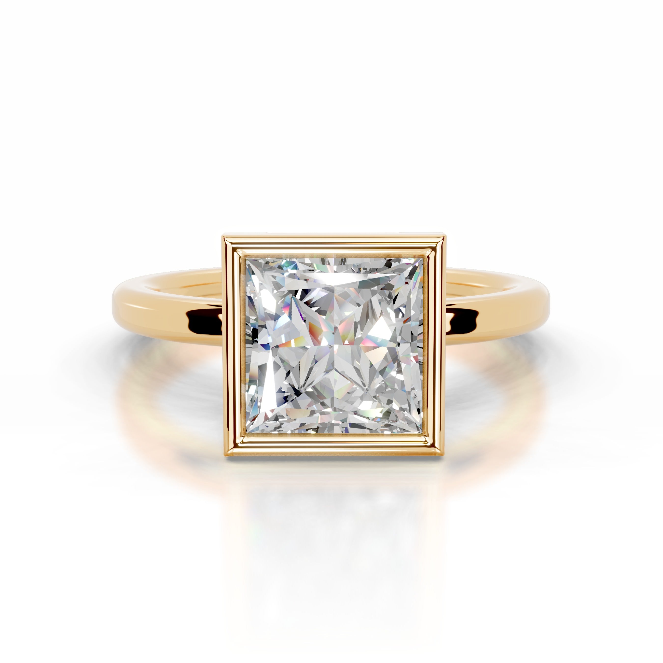 Dima  Moissanite  - 18K Yellow Gold