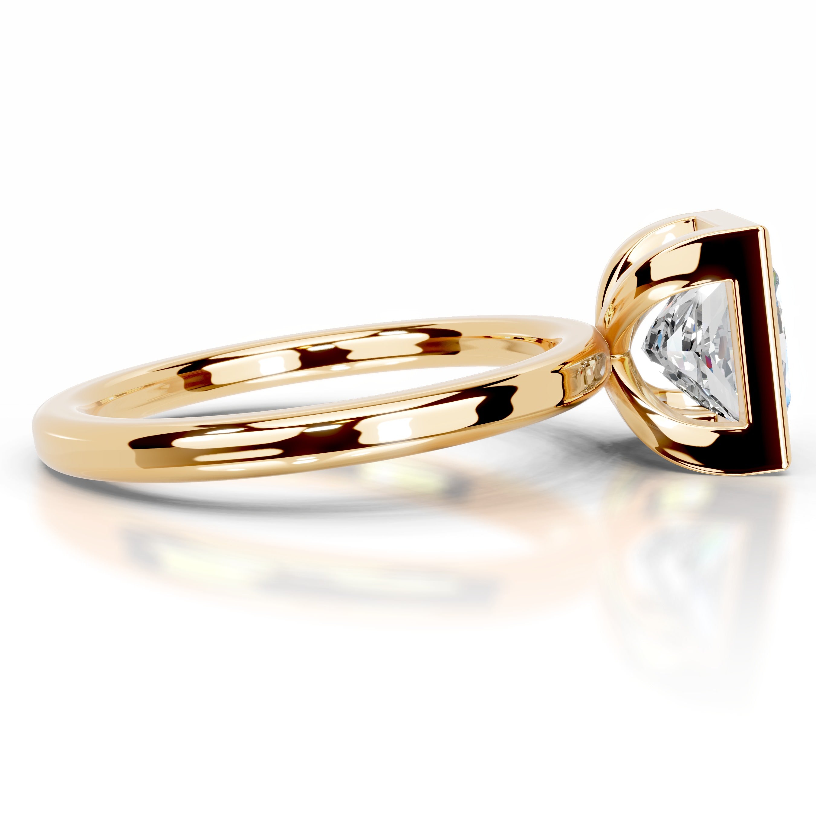 Dima  Moissanite  - 18K Yellow Gold