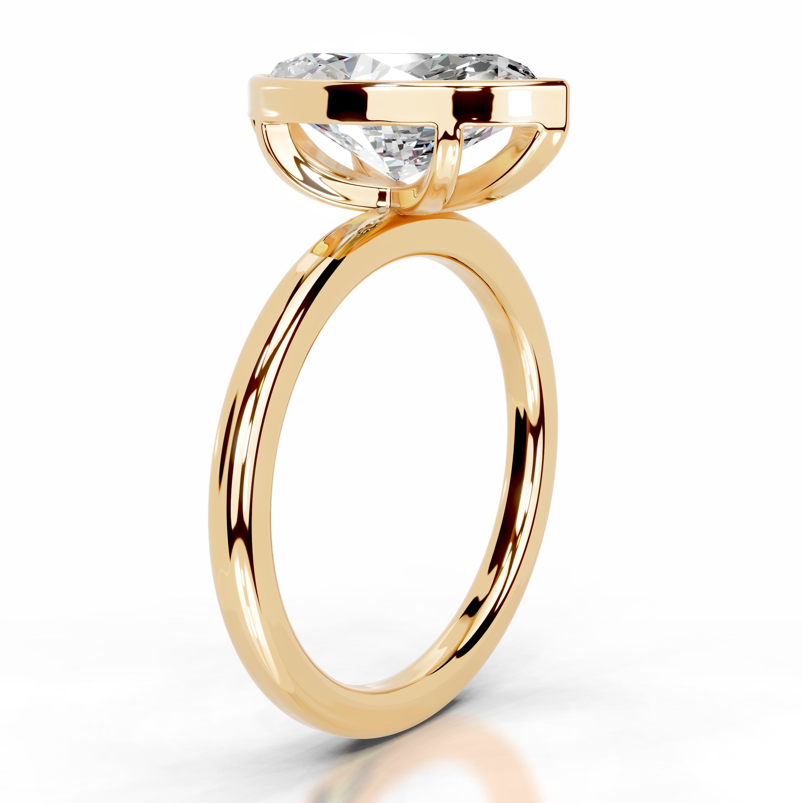 Dima  Moissanite  - 18K Yellow Gold